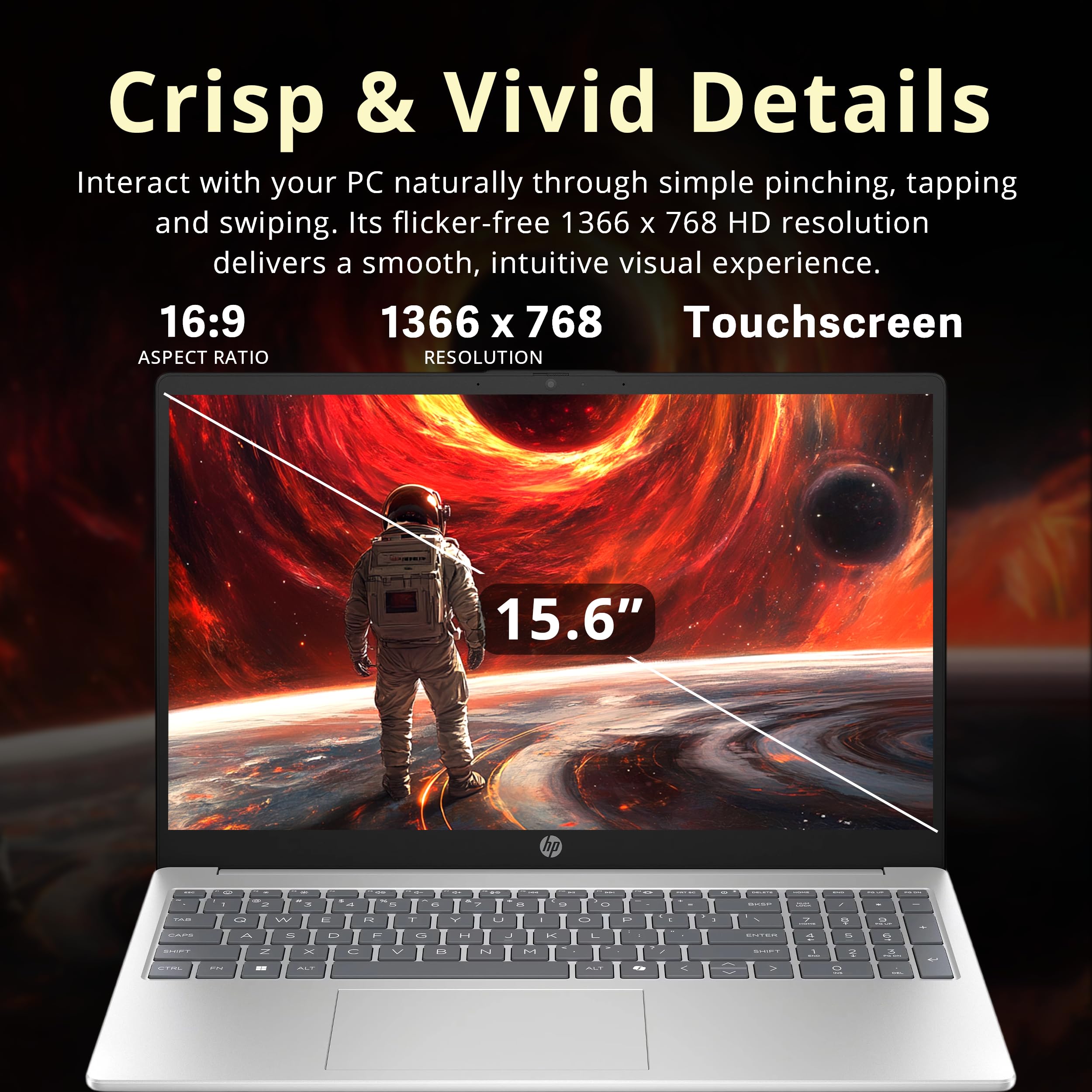 Amazon.co.jp: HP 15.6インチ HD タッチスクリーンノートパソコン