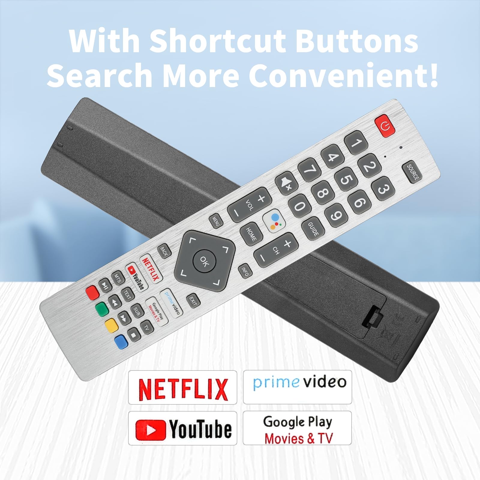 Clear Tv Telecomando Compatibile Sharp TV - Modello SHWRMC0133 Per Serie 40BL2EA 50BL2EA Etc SHWRMC0133 Compatibile - Foto 7