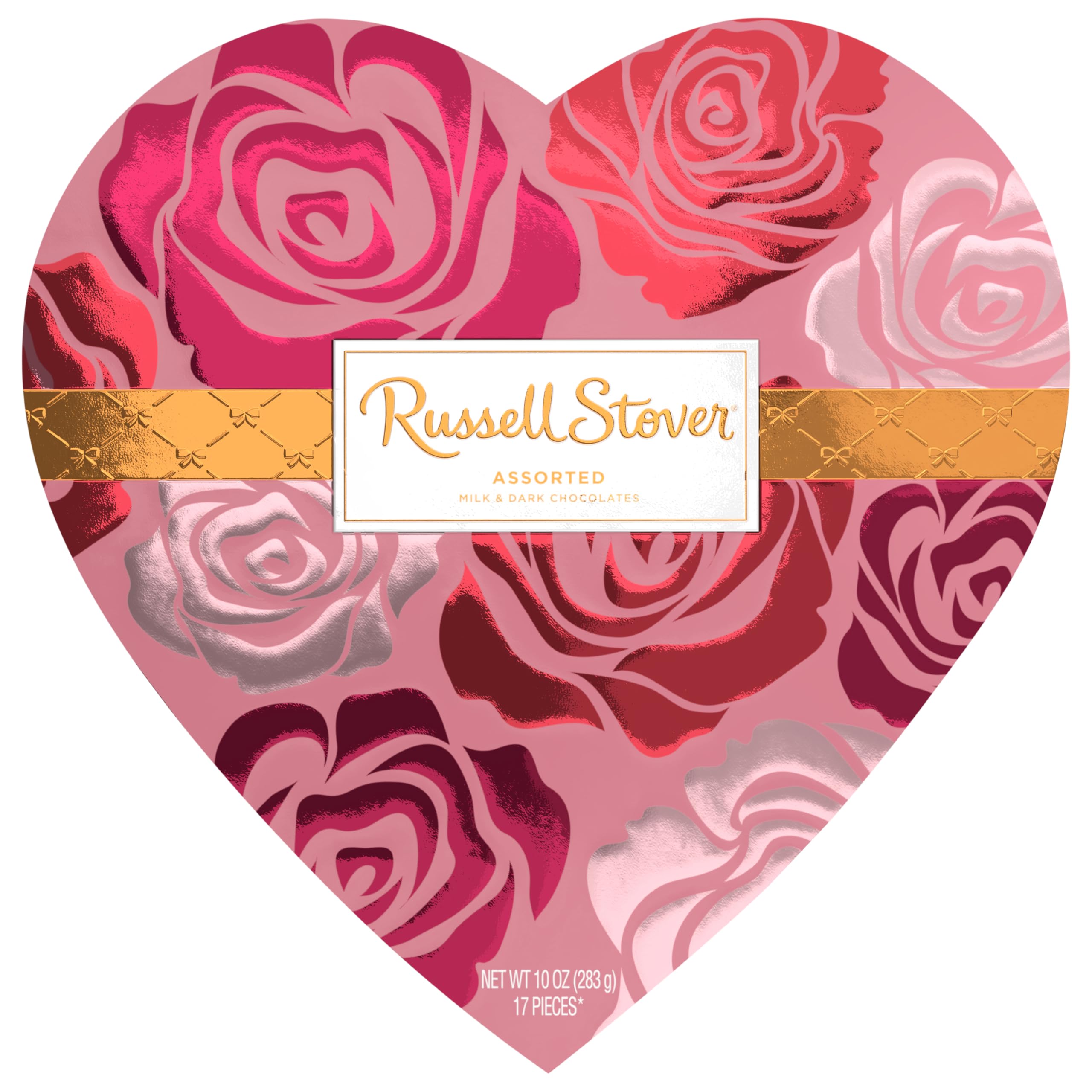 Amazon.com: Russell Stover, Floral Heart With Assorted Chocolates