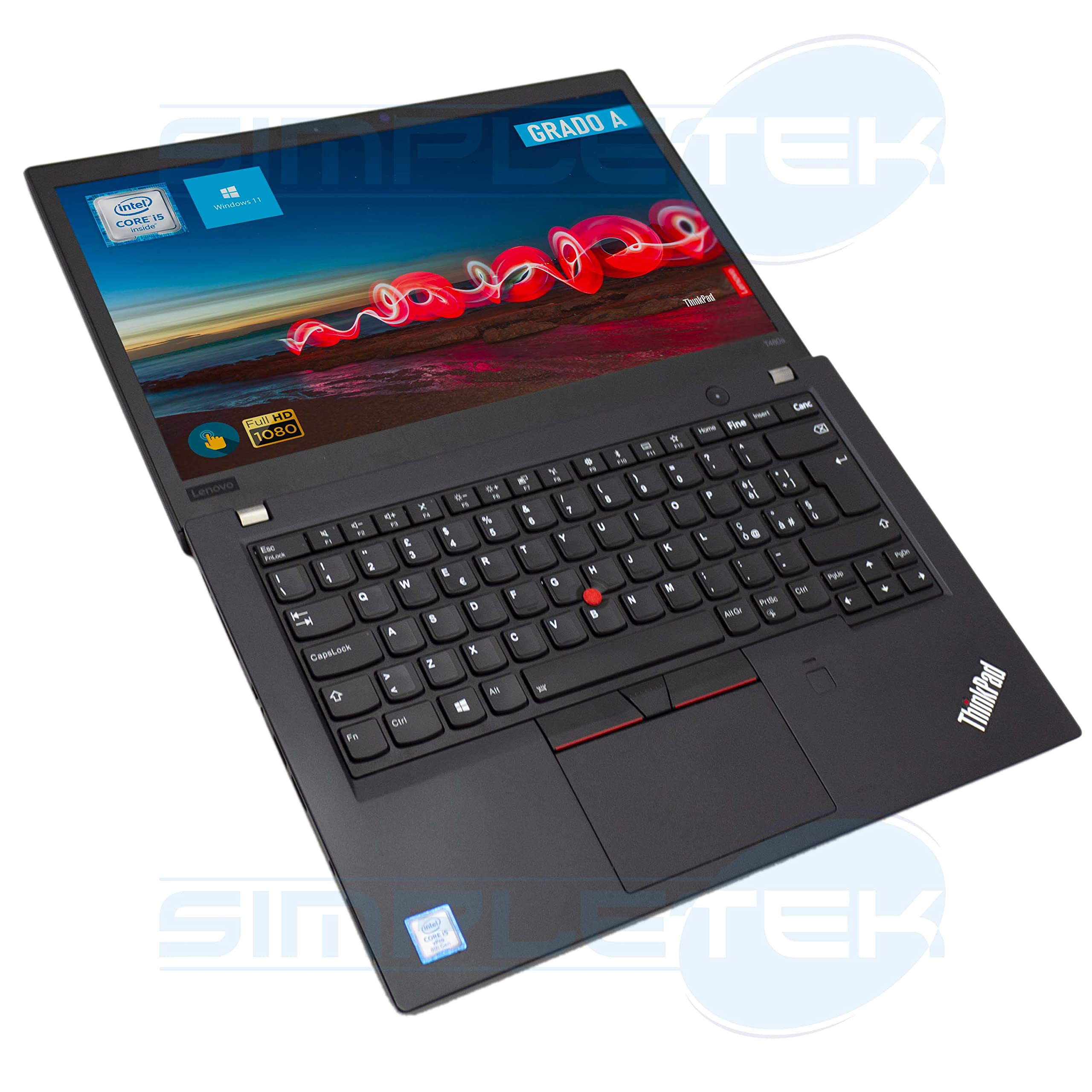 ThinkPad ノートPC T480S Windows 11 Lenovo Thinkpad T480s i5 Windows 11 Pro 16GB RAM SSD 480GB Fino a