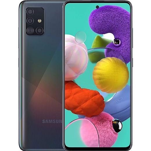 Samsung Galaxy A51 5G A516U Android Cell Phone | US Version | 128GB Storage | Long-Lasting Battery for Gaming, 6.5” Infinity Display, Quad Camera | Black - AT&T Locked - (Renewed)