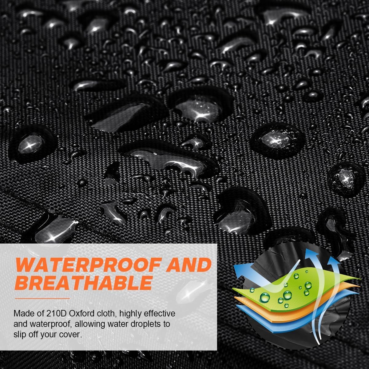 NEVERLAND Copertura per moto d'acqua adatta per moto d'acqua da 2 a 3 posti, resistente, impermeabile, con 2 prese d'aria di grado marino resistente ai raggi UV, compatibile con Yamaha Sea-Doo