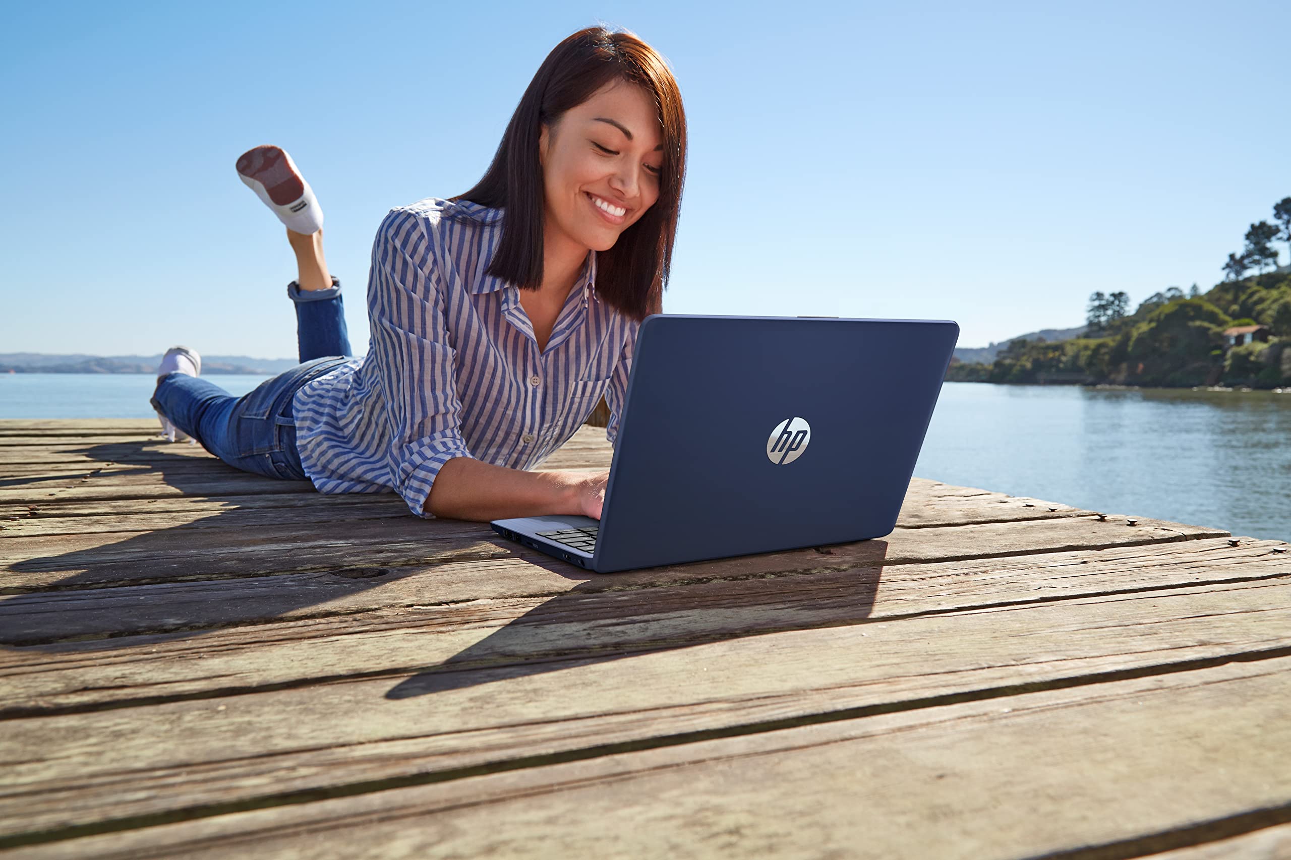 HPStream 11" Laptop, Intel Celeron N4120, 4GB RAM, 64GB eMMC, Intel UHD Graphics, HD Display, Win 11, Up to 14hrs battery, MS 365 Personal 12 month, Diamond White, 11-ak0028sa