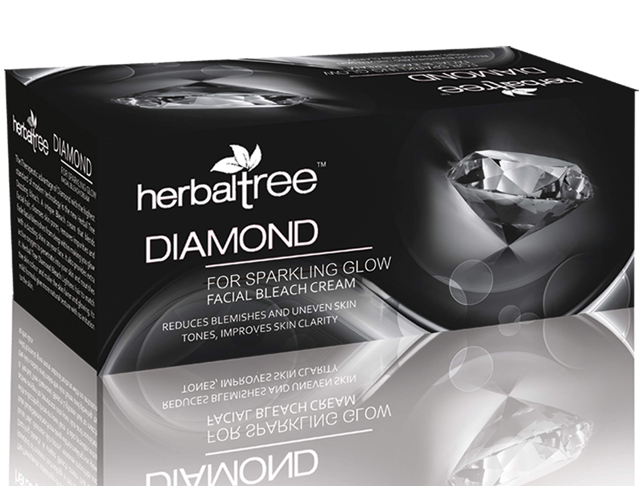 Herbaltree Diamond Bleach For Sparkling Glow, Reduce Blemishes, Even Tone Skin, Improves Skin Clarity, Brightens Dull Skin Texture | Suitable for Women & Men (300 g)