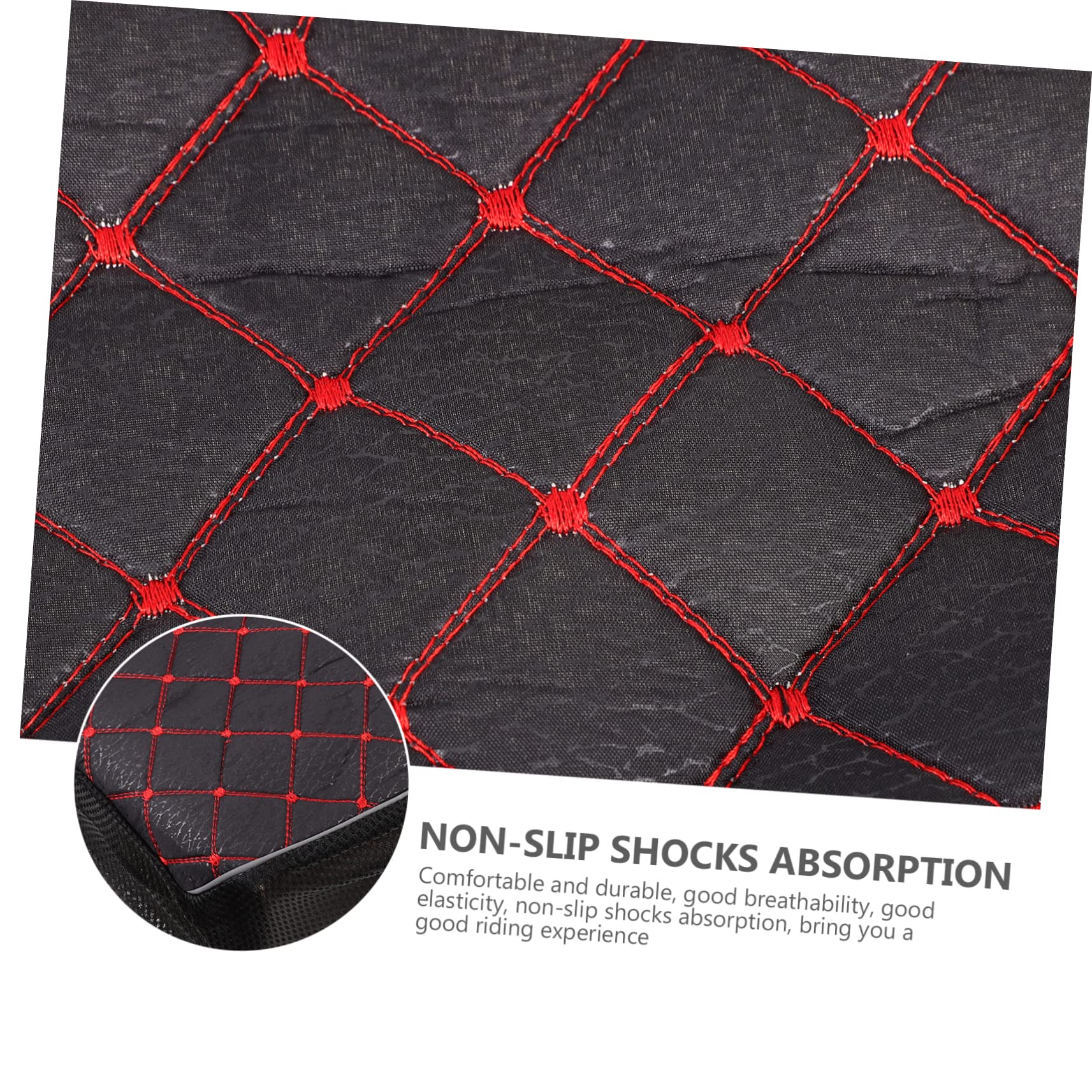 SOLUSTRE 3pièces Housse De Siège De Électrique Couverture De Coussin De Selle Anti-UV Et Respirante Confortable pour Conduite Modèle Moyen à Carreaux Utilisation