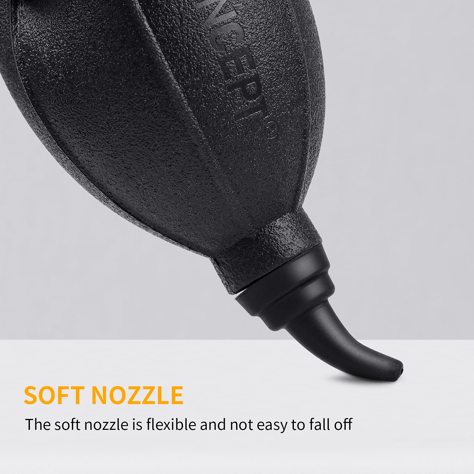 K&F Concept Dmuchawa powietrza z miękką silikonową końcówką do aparatu, soczewek, filtrów, okularów przeciwsłonecznych, telefonów komórkowych i tabletów itp. Dmuchawa pyłowa do cyfrowego, lustrzanki cyfrowej, lustrzanki