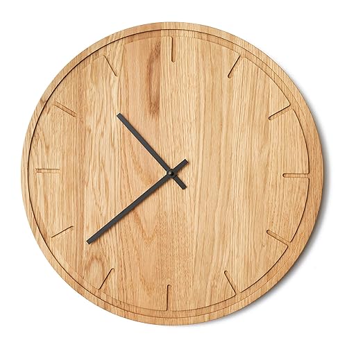 pic Handmade Wooden Wall Clocks Uk oak wood wall clock karlis 15in