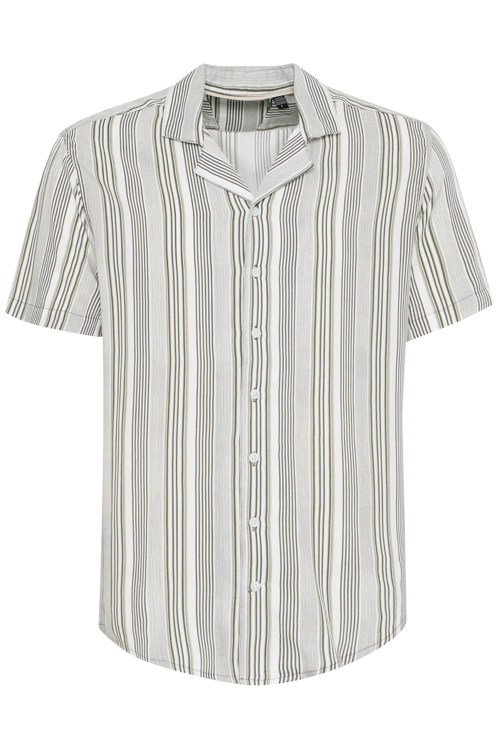 Blend BHShirt Herren Kurzarmhemd Herrenhemd Hemd mit Reverskragen Knöpfen Regular fit