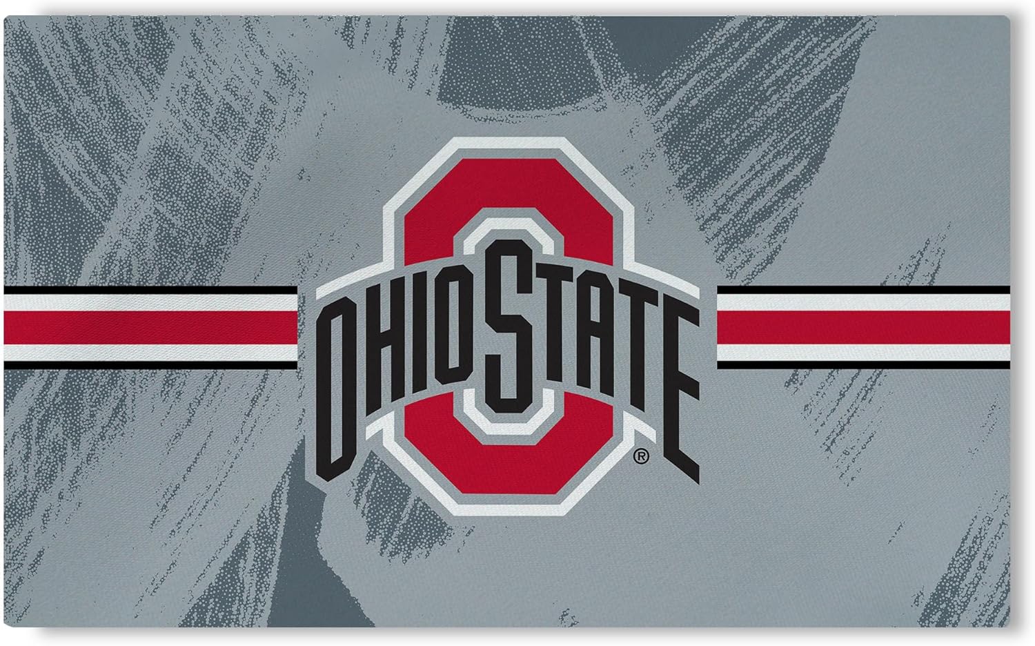 Northwest NCAA Ohio State Buckeyes, Brushstroke, Washable Rug, 36 x 62 Inches