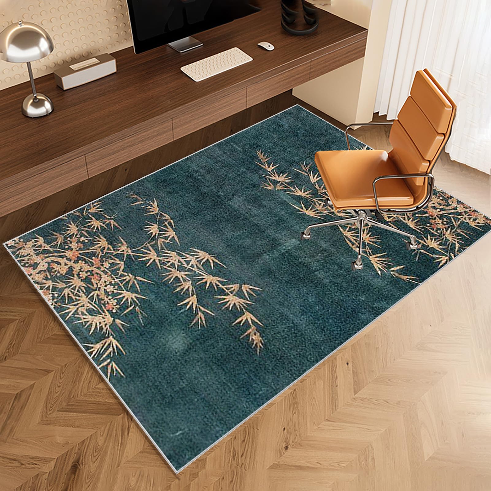 Tappetino per Sedia da Ufficio 100 x 120 cmTappeto Salvapavimento Antiscivolo, Tappeto Gaming Pavimento Tappeto per Sedia con Ruote, Tappeto Sedie da Scrivania per Pavimenti In Legno e Parquet