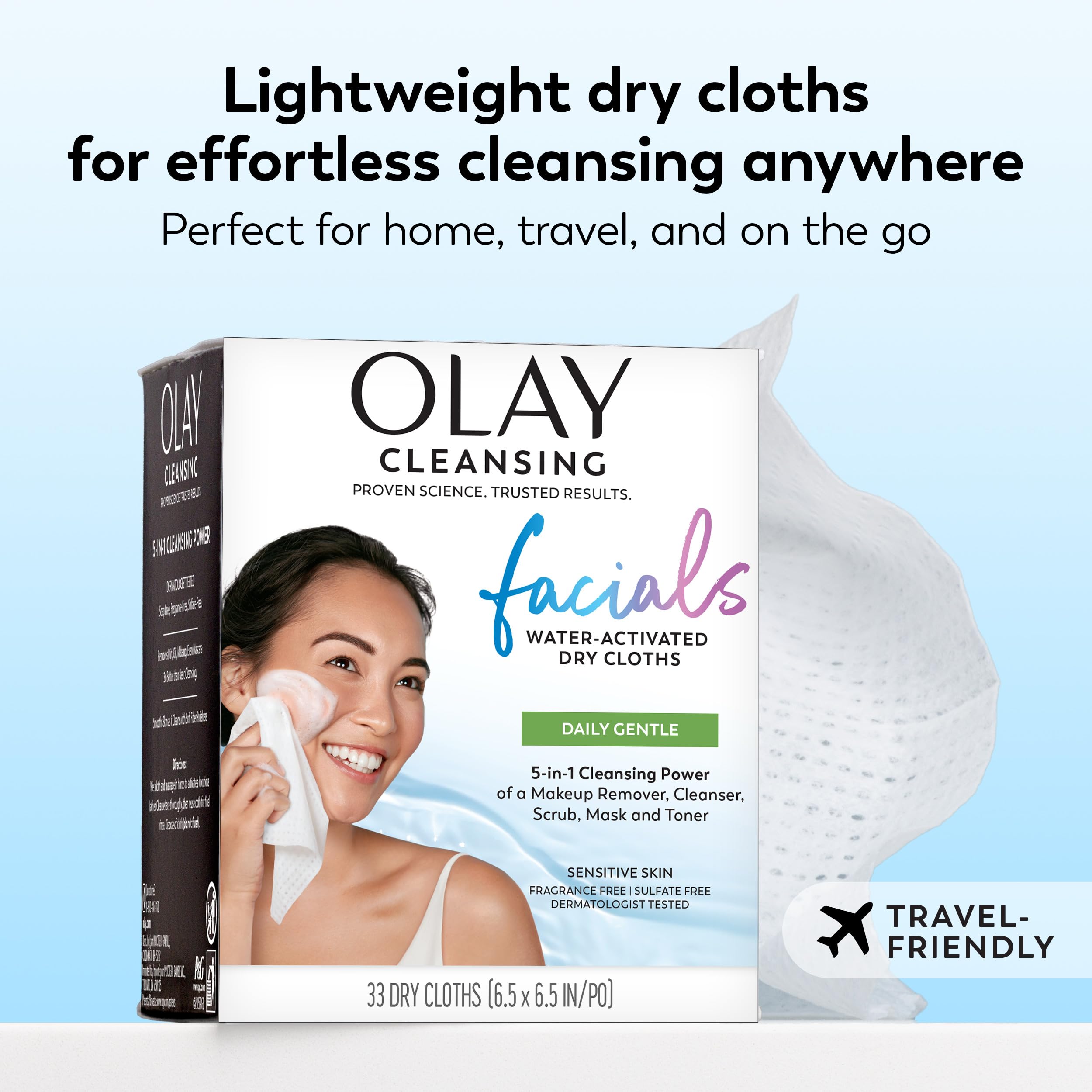 Olay Gentle Daily Facials Cleansing Wipes for Sensitive Skin