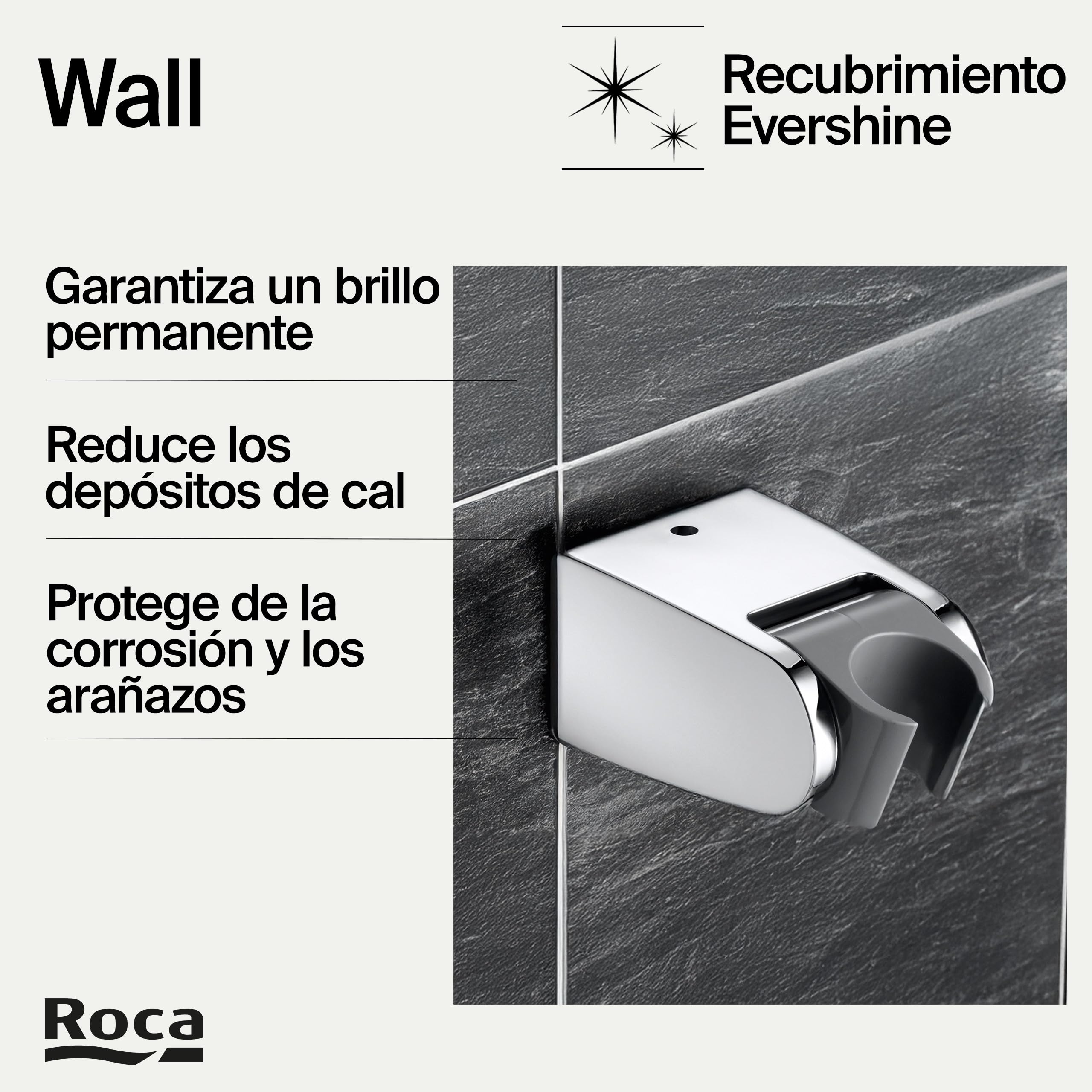 Roca,Wall,Soporte articulado para ducha de mano,A5B5350C00