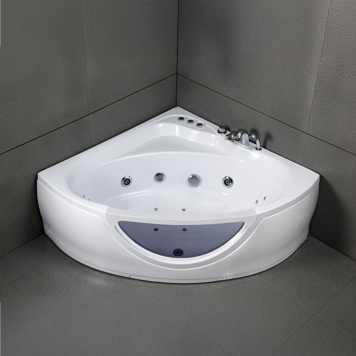 SPALINA TASMANIE White Jets - Vasca idromassaggio oblò L 135 x l 135 cm, by
