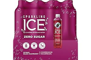 Sparkling Ice Black Raspberry, 17 oz Cans