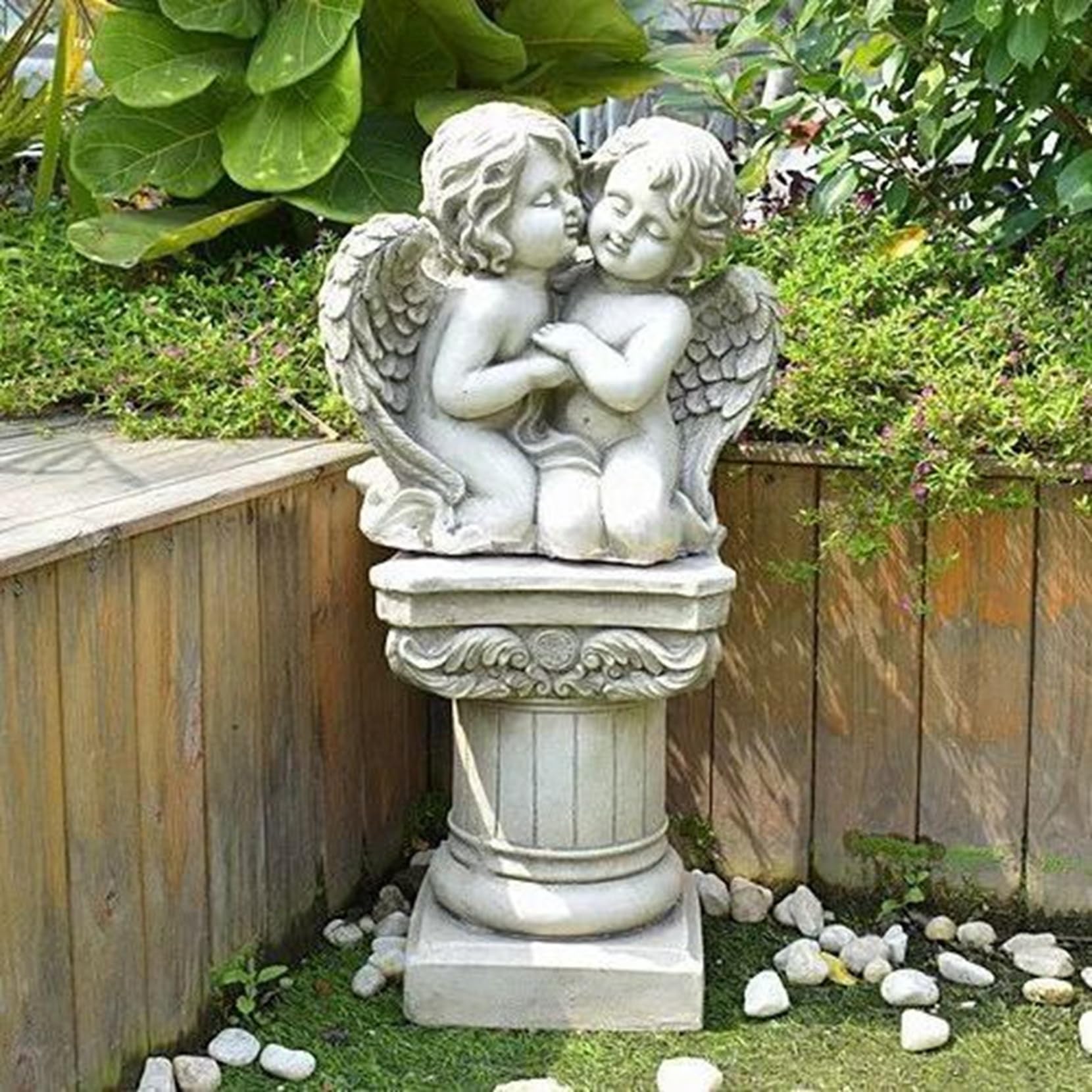 Amazon.co.jp: JAnjiaLxY エンジェル 天使 F ガーデンオーナメント