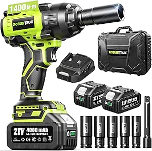 1400N.m Cordless Impact Wrench, 1/2