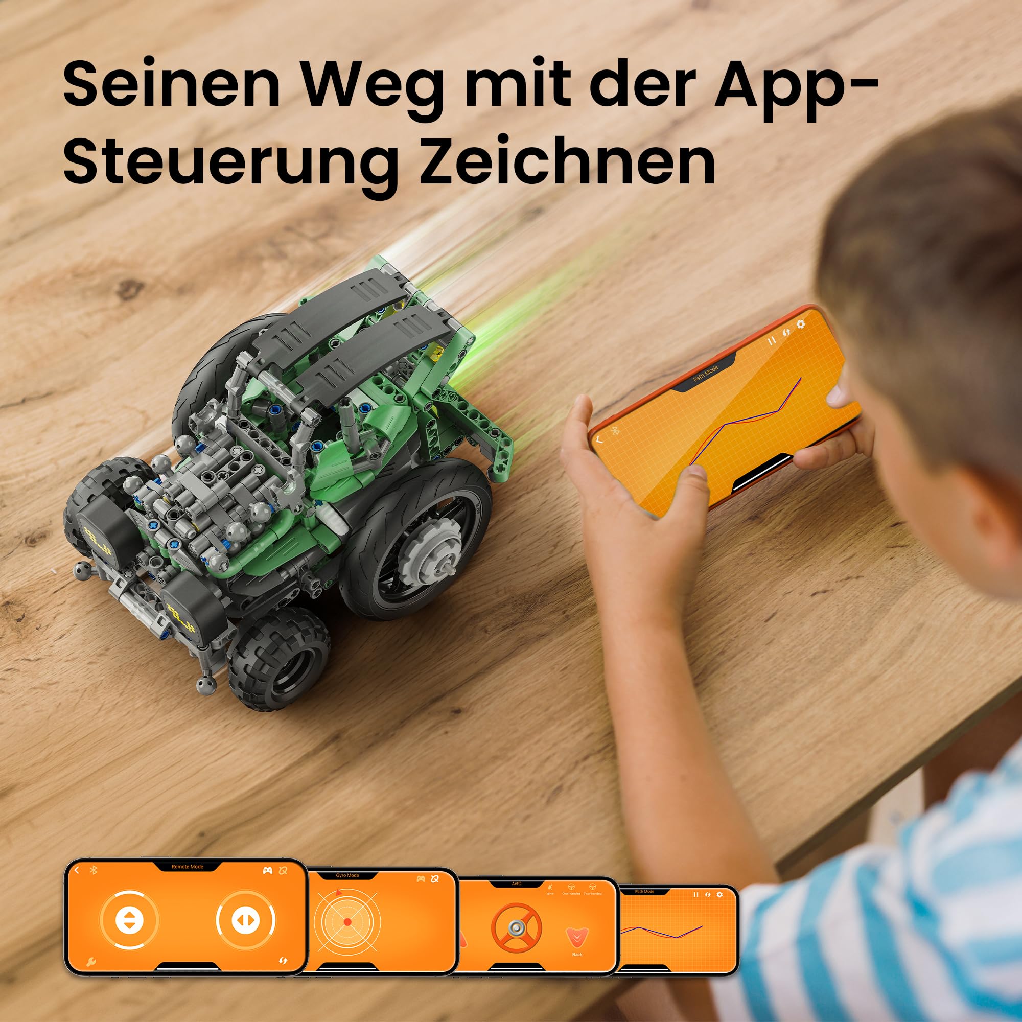 Sillbird 5-in-1 STEM Roboter Auto programmierbarer Baukasten ab 8 Jahren | App-gesteuerter Roboter Auto,Engineering Spielzeug,Kreatives Geschenk für Jungen zu Geburtstag & Weihnachten,727 Teile