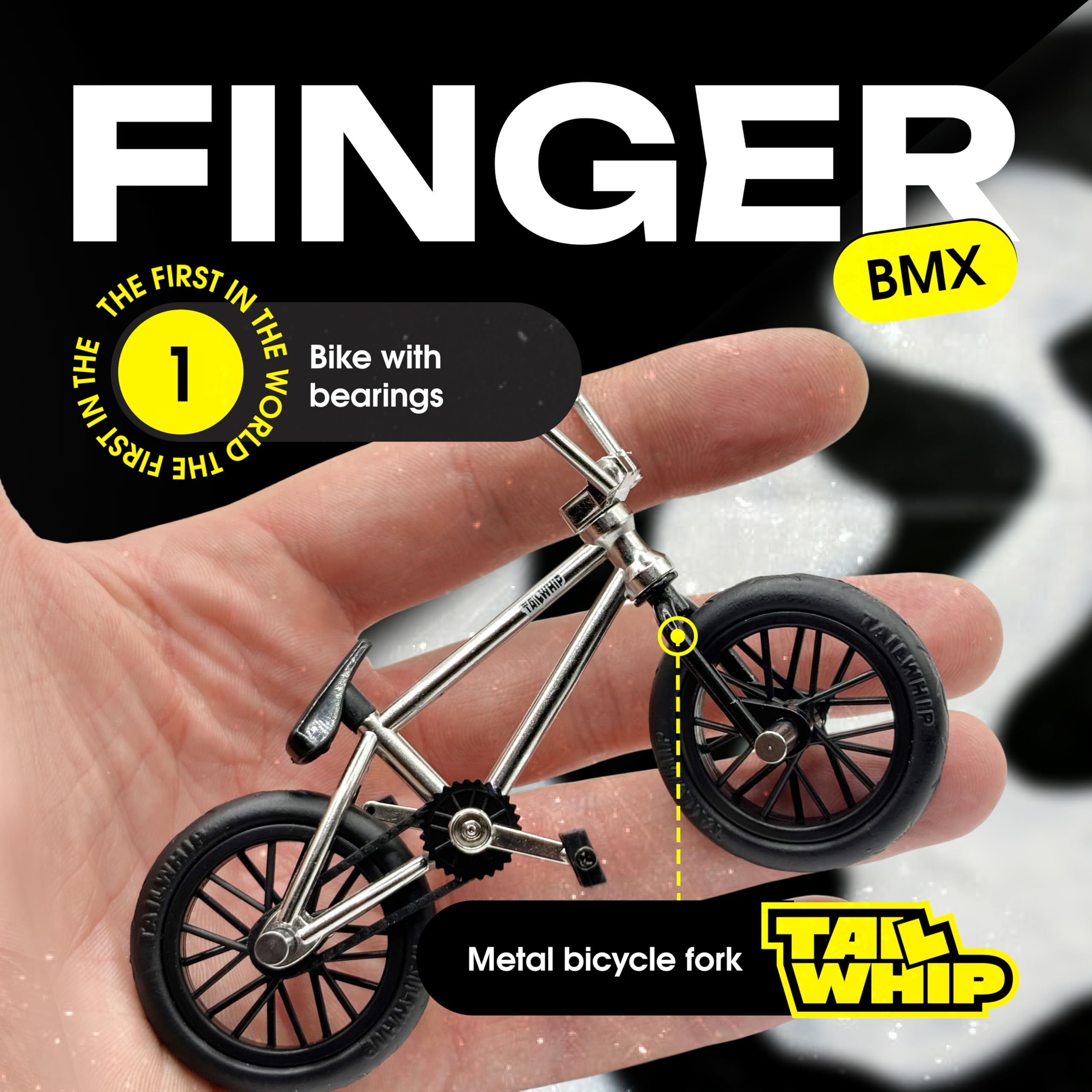 Amazon.com: TAILWHIP Finger BMX, mini juguete de bicicleta con