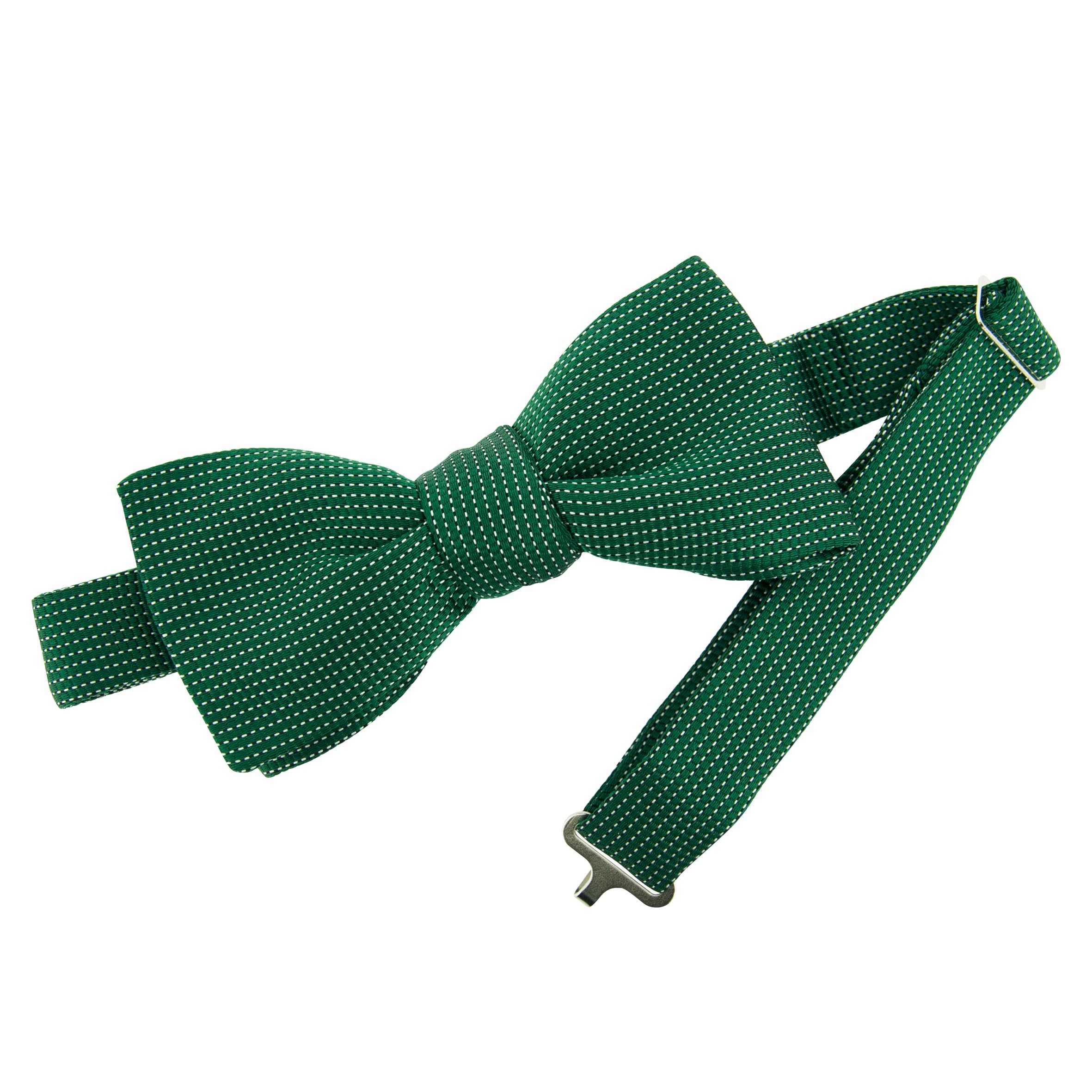 Papillon Seta Fiorenza verde abete - Made in France