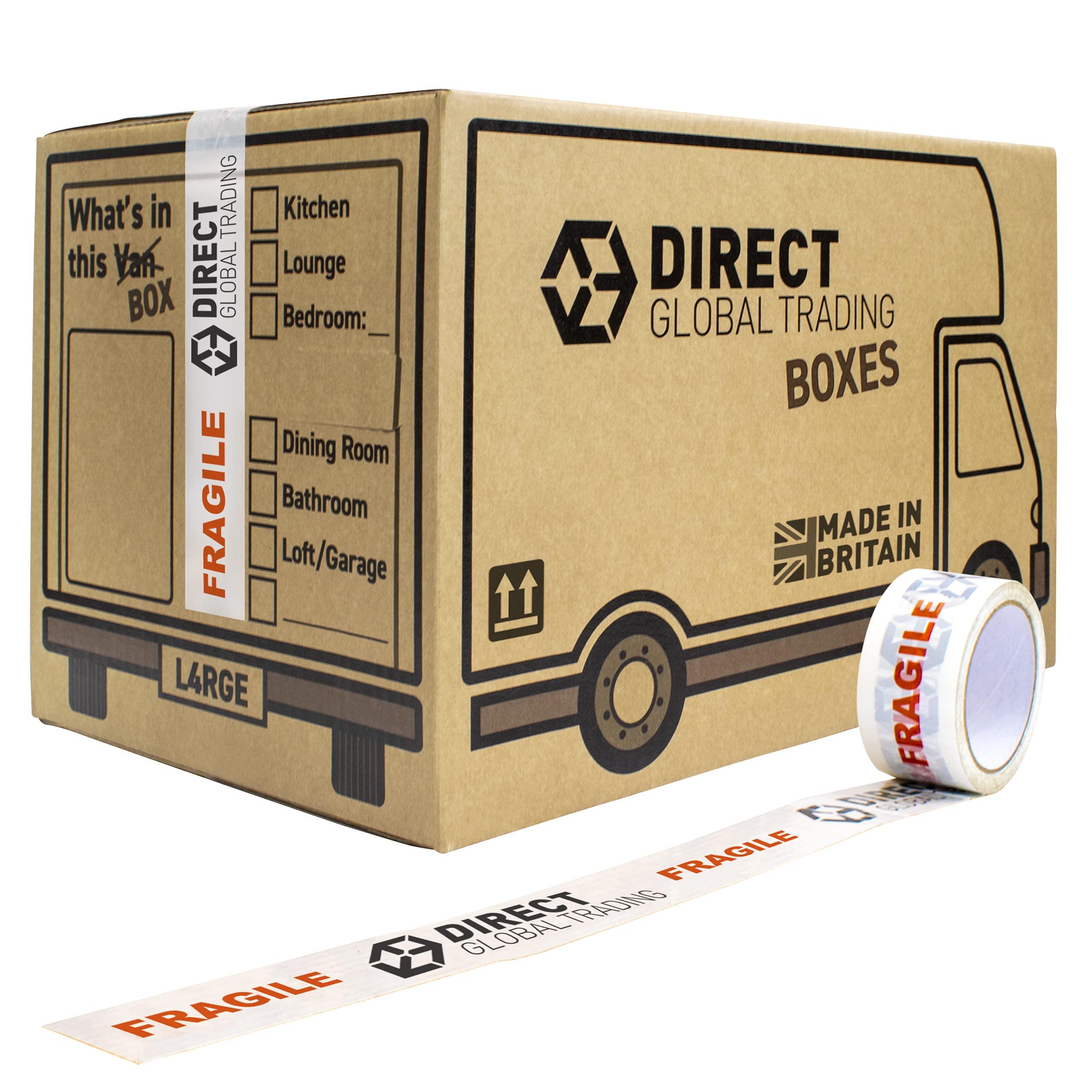 MoveEazy Cardboard Moving Boxes Pack Of 10 Large Box Strong House - View #6
