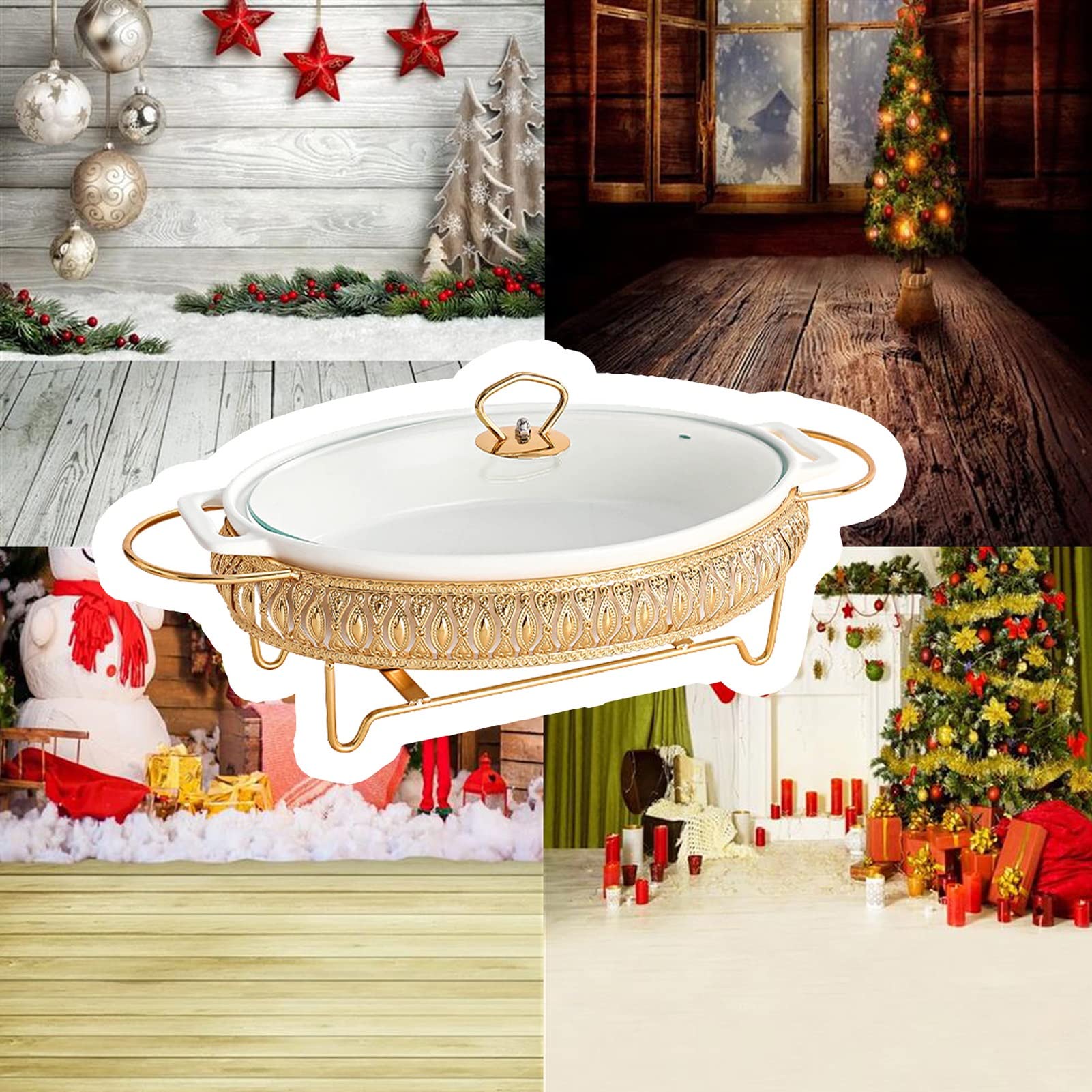 Amazon｜チェフィング皿 深鍋チェーフィングディッシュ 保温器 陶器製