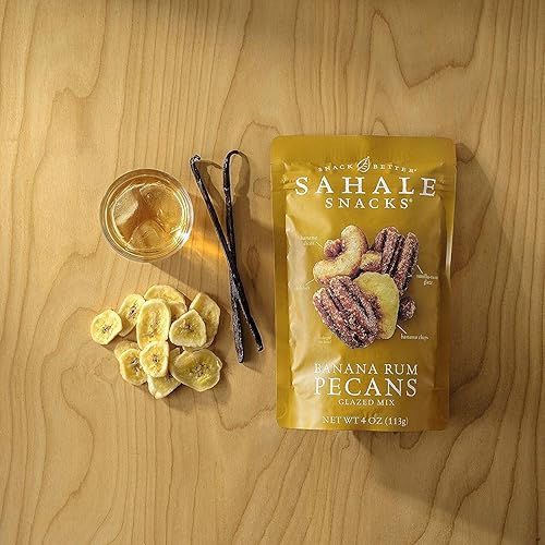 Miniatura 2 de Sahale Snacks Mezcla glaseada de ron plátano sin gluten, 4 onzas