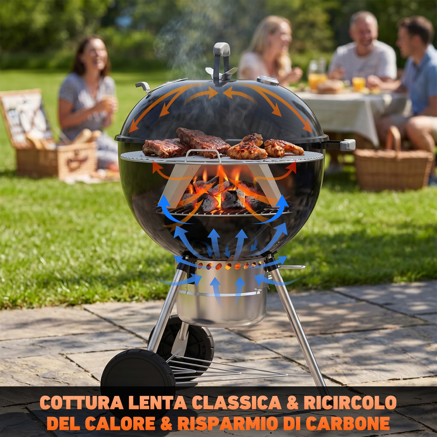 onlyfire Cestello per Carbonella per Barbecue Weber 57/67 CM Kettle
