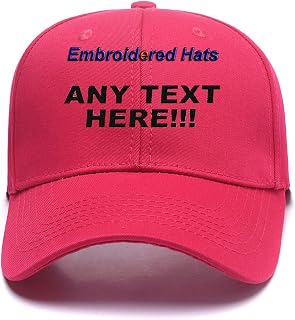 Custom Embroidered Hats Your Own Text Curved Bill Hip Hop Snapback Baseball Hats