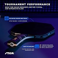 Vista 6 de STIGA Cybershape Eclipse - Pala de ping pong – Raqueta de tenis de mesa de rendimiento profesional – Paleta hexagonal de calidad de torneo