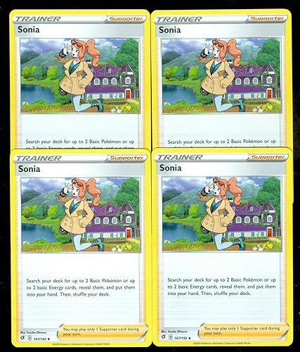 Miniatura 1 de Pokemon - Sonia - Rebel Clash x4 Card Playset - 167/192 Uncommon