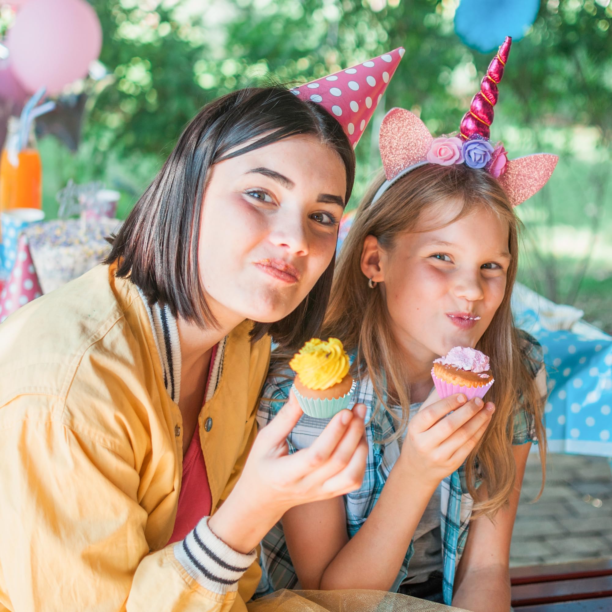 COcnny Mini-Cupcake-Papiereinlagen, Rosa, Blau, Lila, Farbverlauf, Backförmchen, Muffin-Papierhülle, Cupcakes, Wrappers für Babyparty, Kuchen, Schokolade, Süßigkeiten, Zubehör für Geburtstag,
