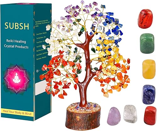 Decoración de cristal  Plantas sintéticas para interiores  Decoración antigua  Árbol de cristal  Piedras y cristales  Collar del árbol de la vida