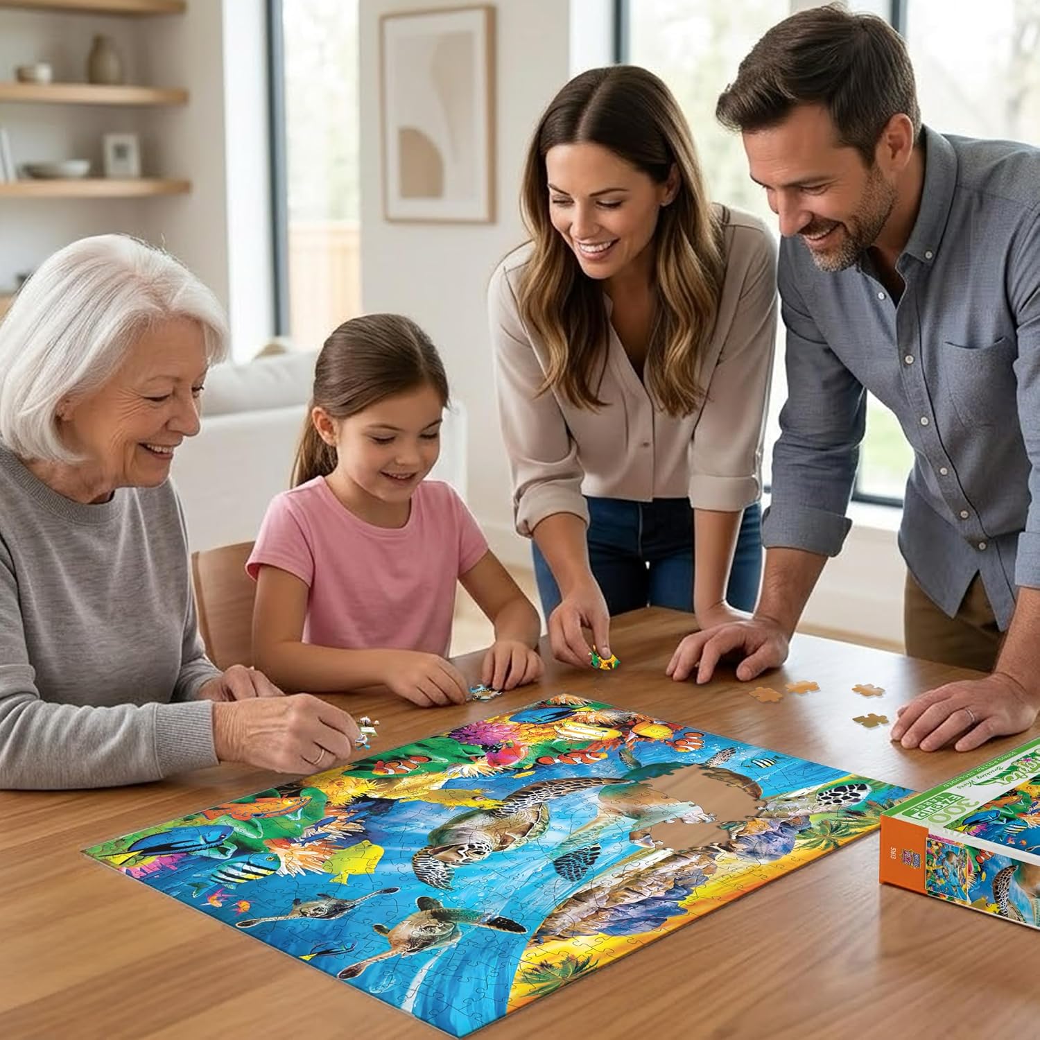 MasterPieces 300 Piece EZ Grip Jigsaw Puzzle - Breaking Waves - 18"x24"