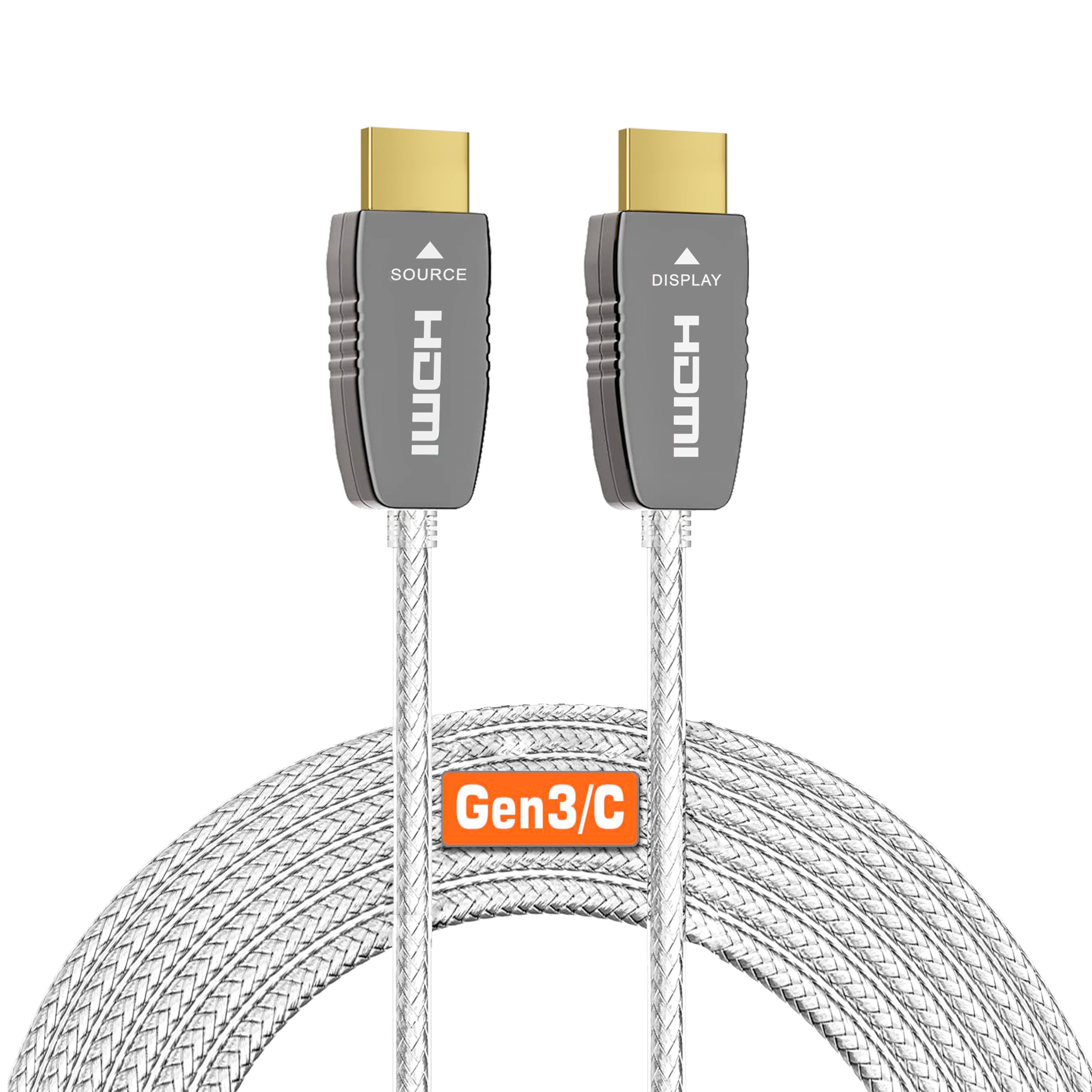 RUIPRO Cavo in fibra ottica HDMI 8k certificato ULTRA 7.6m 8K60Hz 4K120Hz eARC 48Gbps HDR HDCP2.2/2.3 per RTX4080/4090/3080/3090, Xbox S/X, PS5/4, AVR, proiettore, LG/Samsung/Sony TV