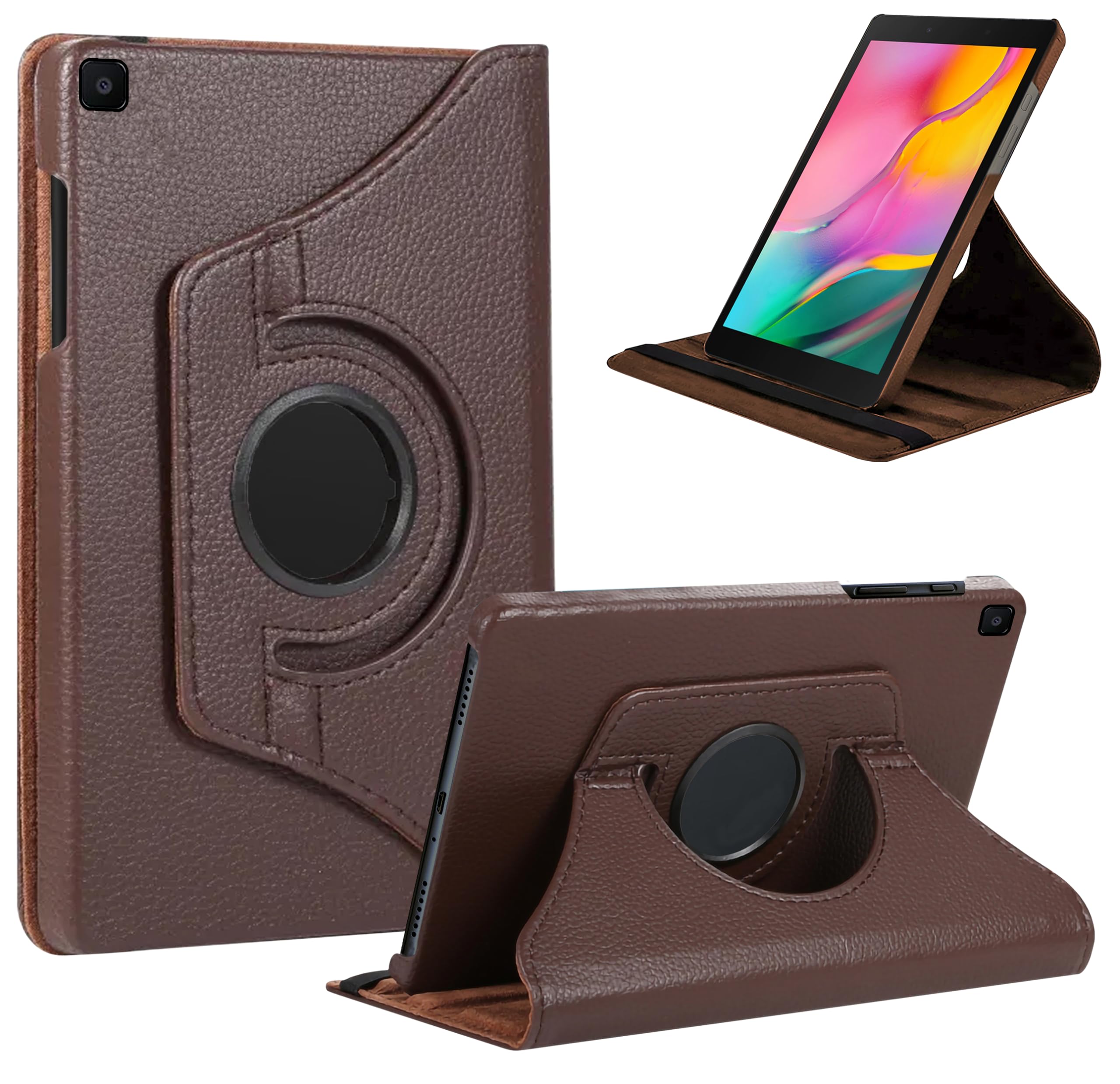 TGK Rotating Cover for Samsung Galaxy Tab A 8.0 inch (2019) SM-T290, SM-T295 - Brown 360 Degree Leather Stand Case (B07X1DHNK4) Amazon Price History, Amazon Price Tracker