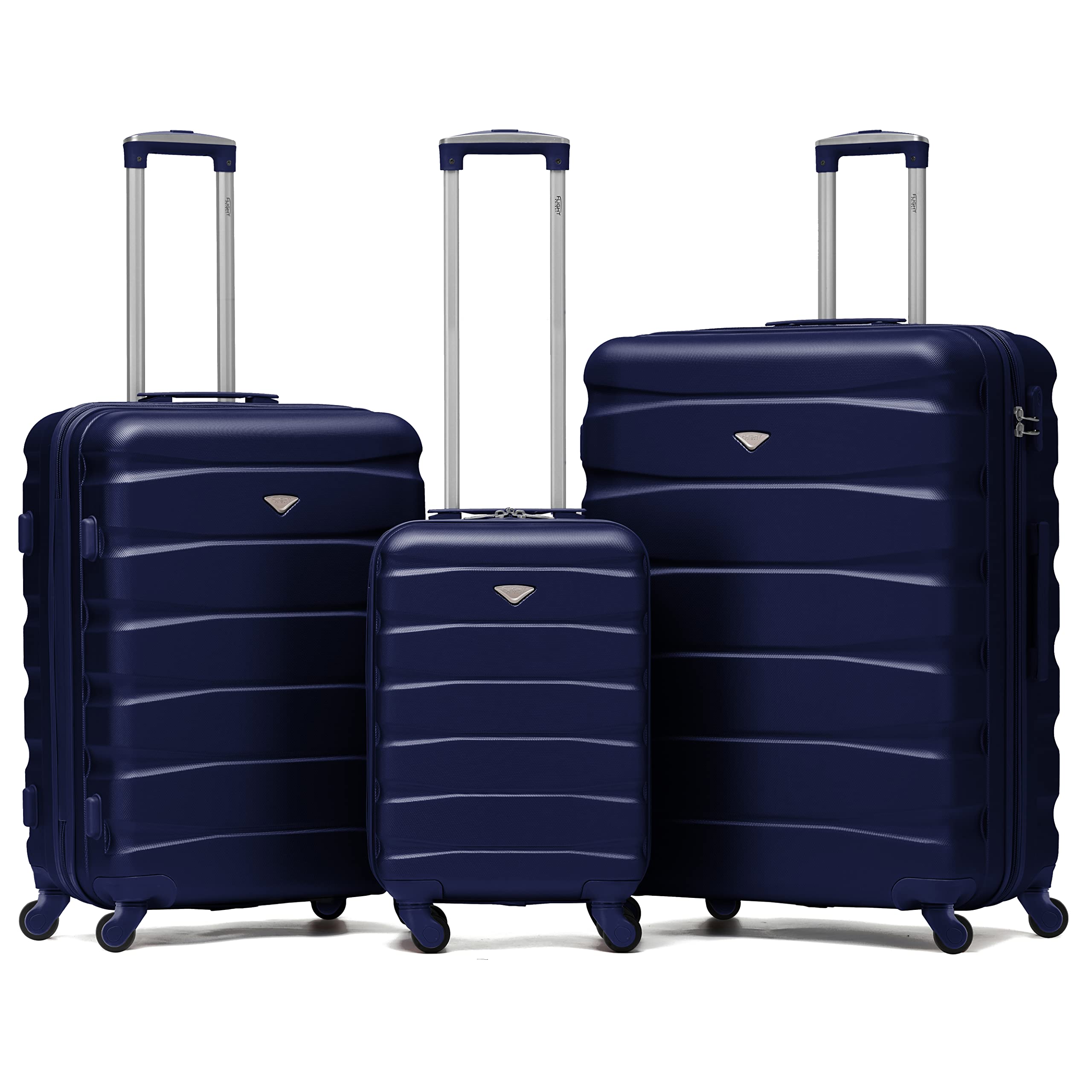 Flight Knight Lightweight 4 Wheel ABS Hard Case Medium Suitcase Approved for Over 100 Airlines Including easyJet, British Airways, Ryanair, Jet2, Emirates & Many More - Check-in Medium Size 25" — view 58