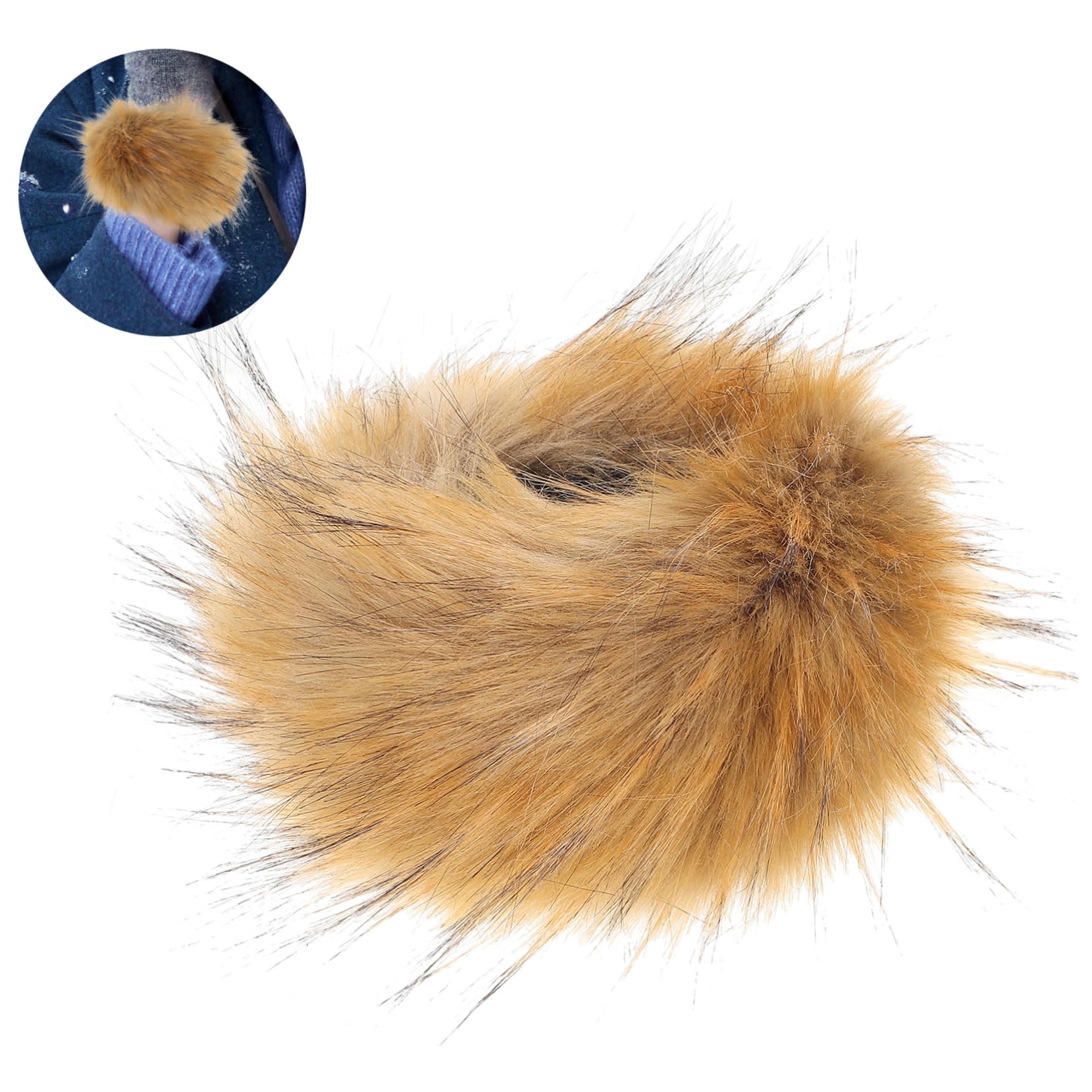 Ipetboom 2pcs Arm Warmer Decoration Fluffy Winter Wrist Cuff for Winter Warm Wrist Wrist Warmer Hand Winter Fuzzy Faux Furry Arm Cute Warmers Fuzzy for Artificial Fur