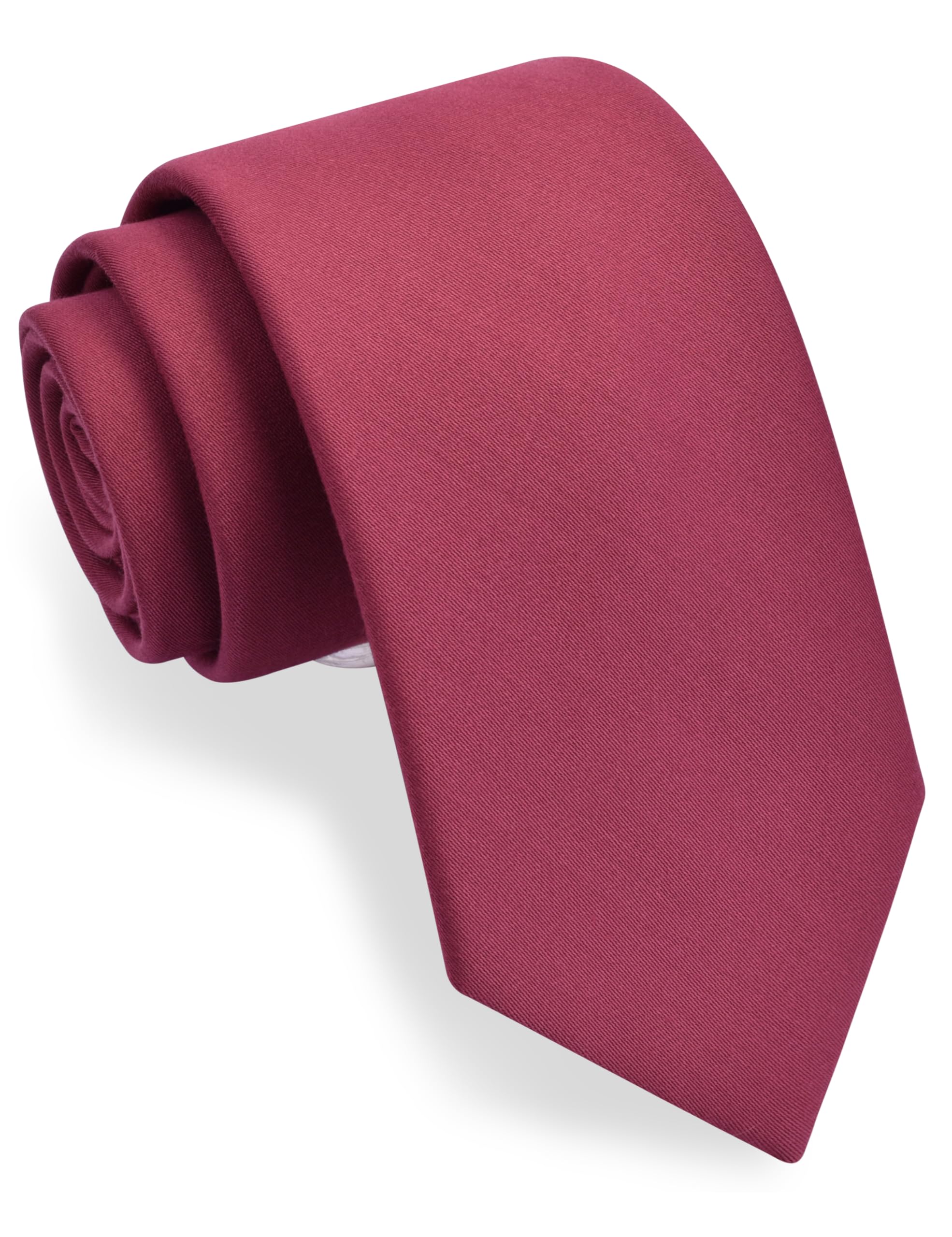 GUSLESON 3.15"（8cm） Solid Necktie Tartan Woven TR Material Tie + Gift Box