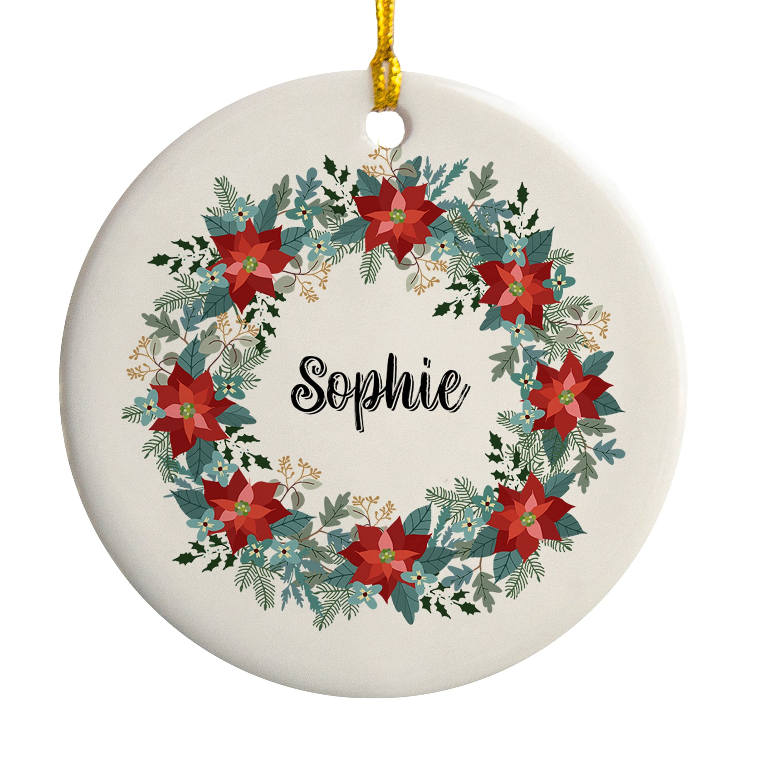 Personalised Name Reef Christmas Bauble - Perfect Keepsake Gift Too!
