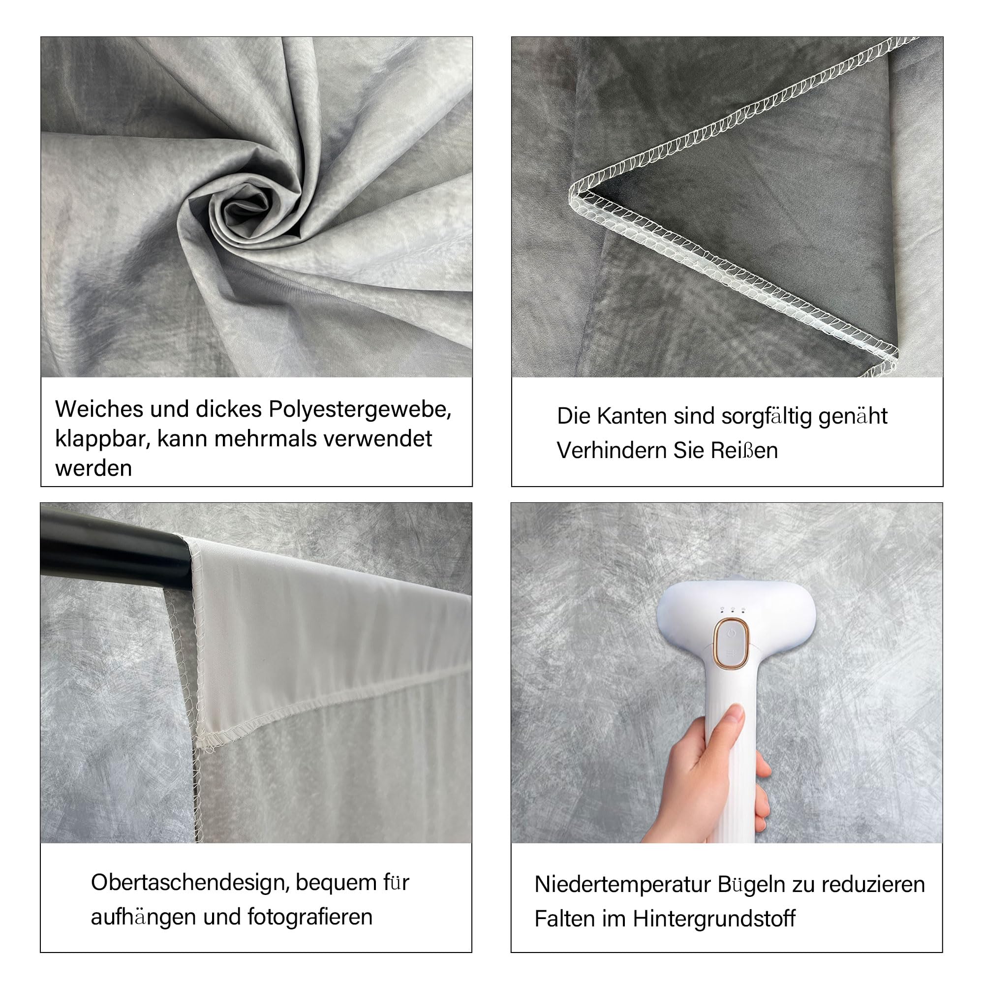 Abstracte fotoachtergrond stof 243 x 300 cm grote dikke polyester