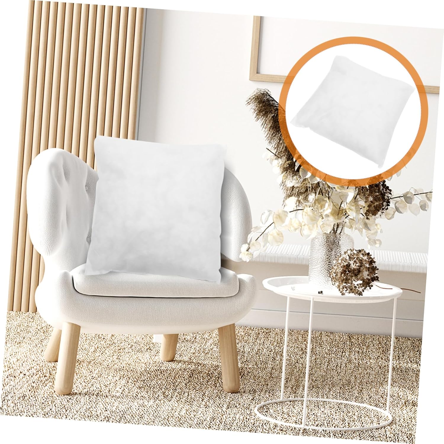 Cushion Insert Decorative Square Pillow Filler Soft Filling for Home Sofa Bed Car and Dormitory Use Comfortable Hugging Pillow Stuffer