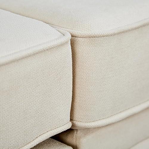 Miniatura 7 de Merax Sofá cama modular modular grande en forma de U con diván reversible, color beige