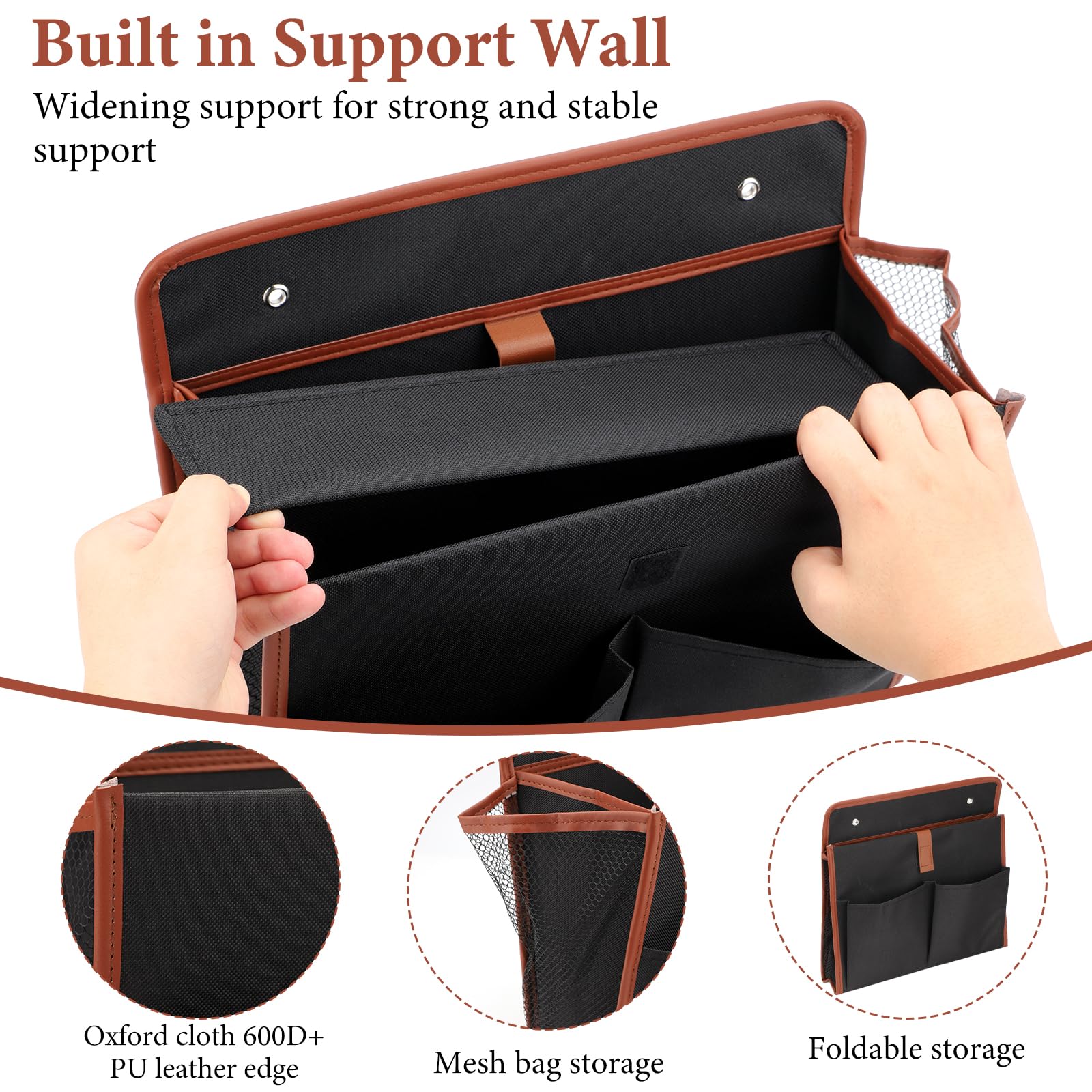 Lot de 2 Organiseurs de Porte de Caravane, Organiseur Suspendu sac de Rangement Mural Adhésif Rayonnage Autocollants Porte de Grande Capacité pour Camping pour Car Bureau Accessoires de Camping