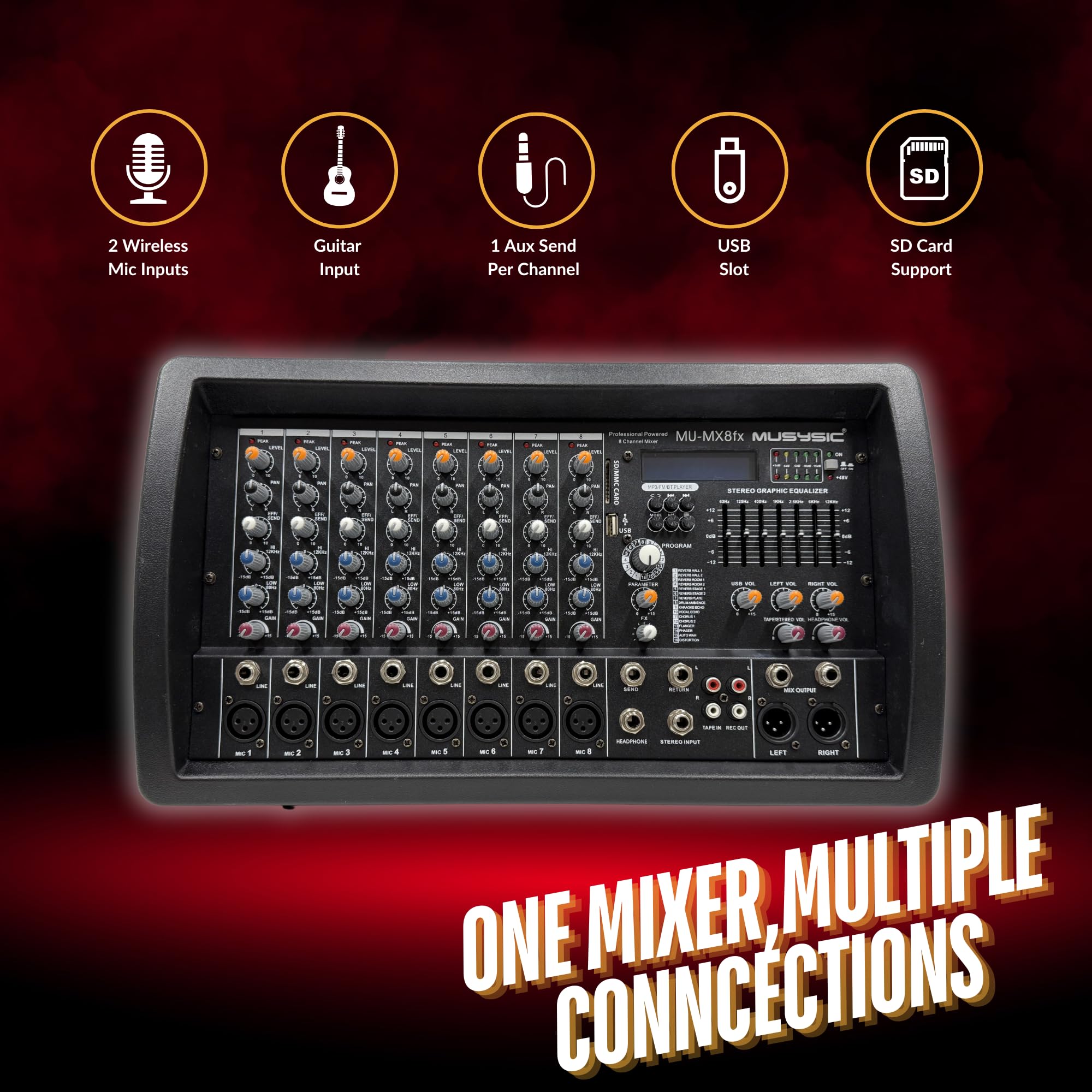 musasi•*¨*•.¸♬︎ 8_Channel_8000W_Power_Mixer_60