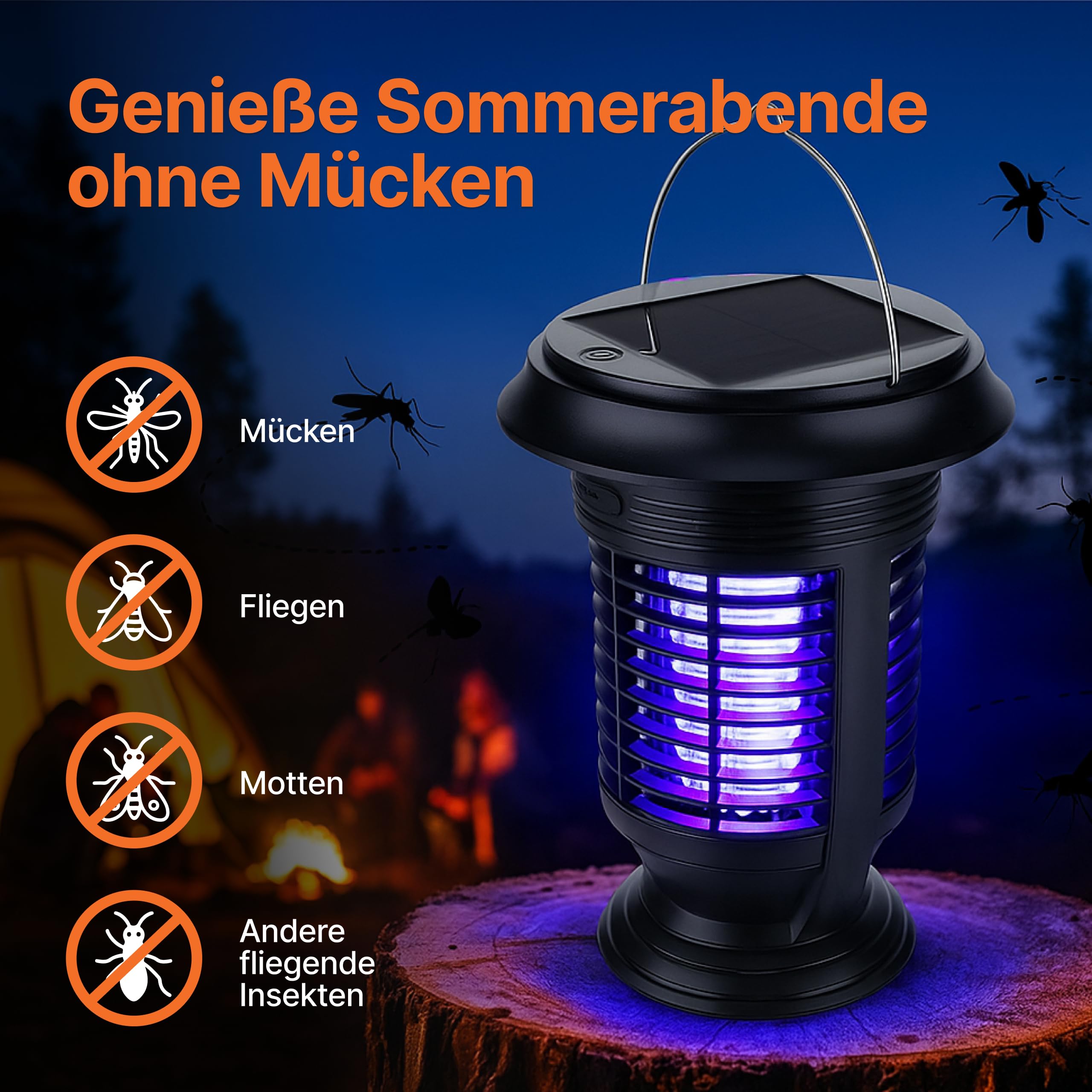 Elektrische LED insectenlamp/insectenbestrijder 220V - Muggenlamp voor in het stopcontact