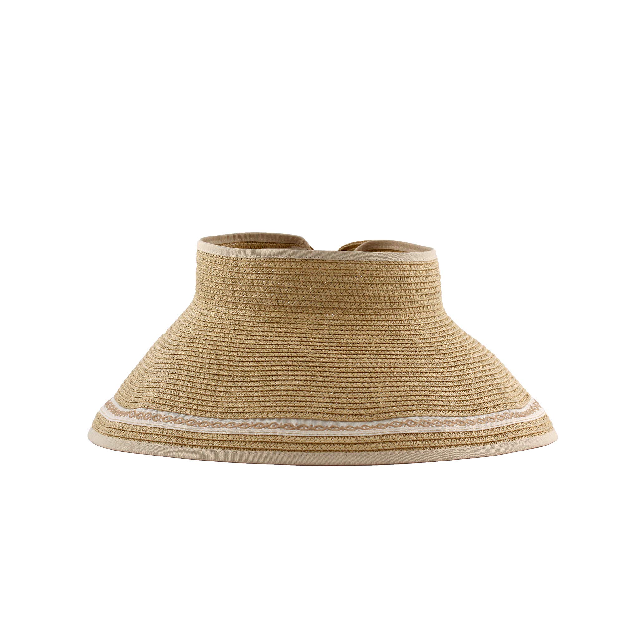 Carnavalife Sombrero Viseras Mujer Verano de Paja Vacío con ala Grande Gorra Pamela de Sol Playa Viaje Vacaciones