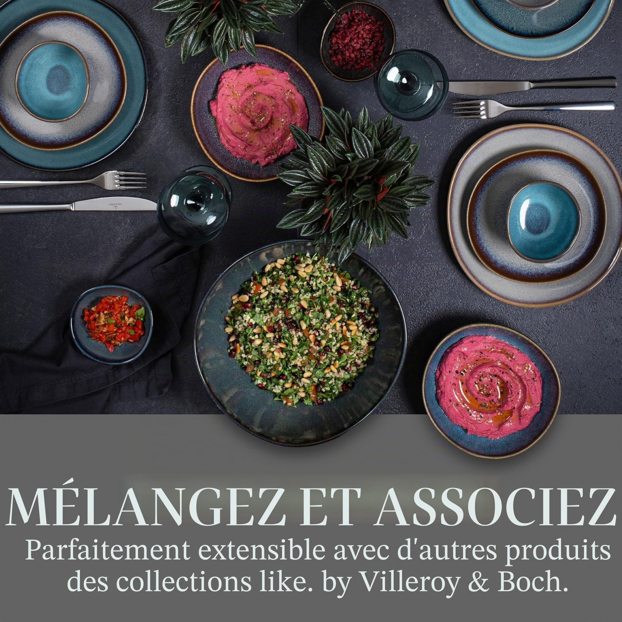 like. by Villeroy & Boch Lave glacé Set Petit-Dejeuner 6pcs