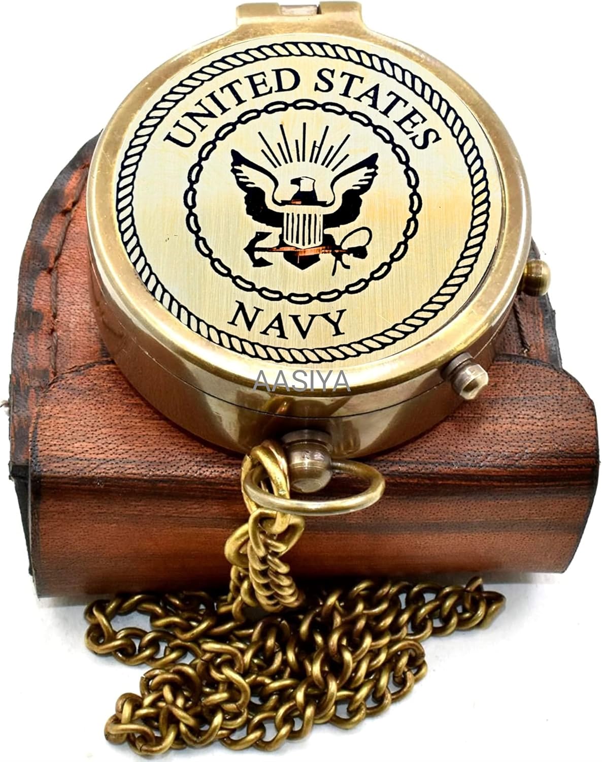 アメリカ海軍 真鍮ポケット アンティークコンパス レザーケース付き 海軍/陸軍コンパス 卒業祝い 誕生日ギフト バレンタインデーギフ -  FIRAWASPORT.COM