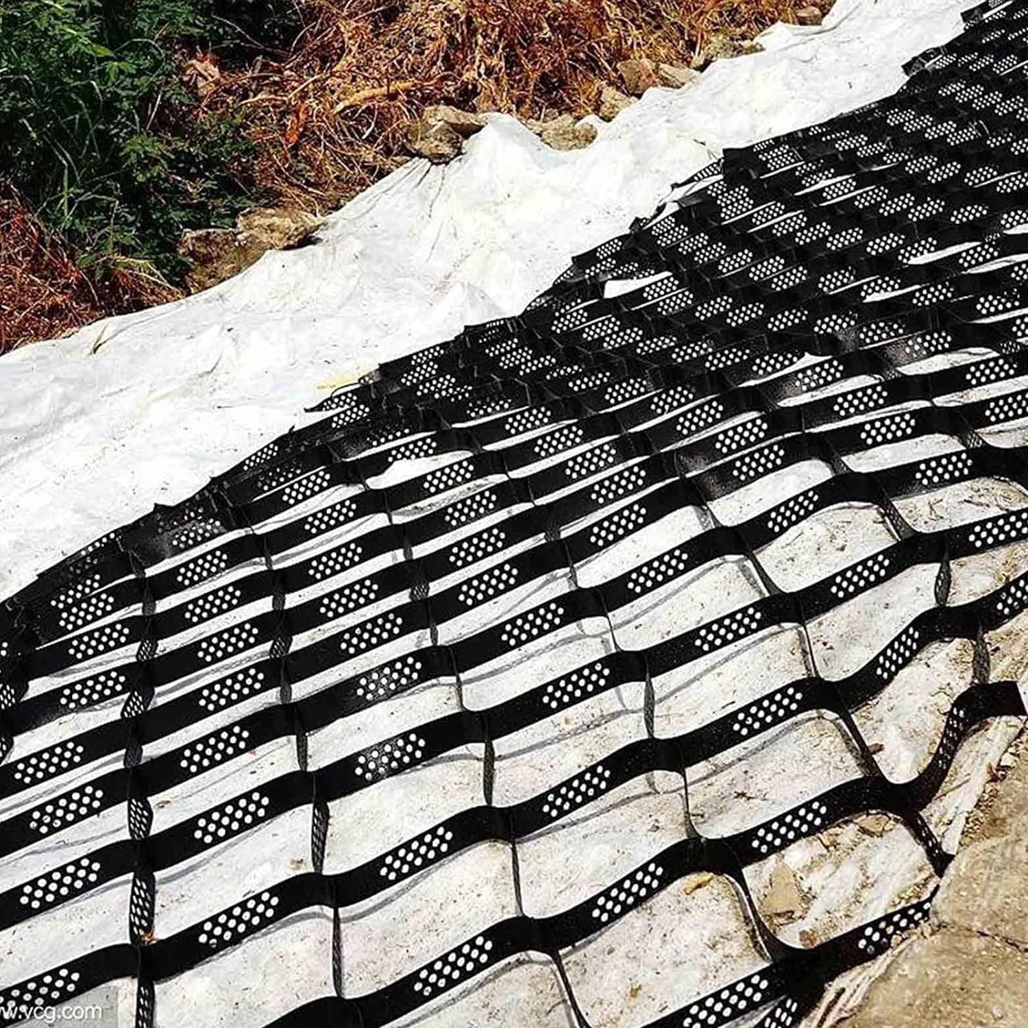 VUIKLCty Ground Grid Lane Geogrid Paver, Ultra Long Ground Gravel Grid, Sidewalk Geogrid Stabilization System(4m x 6m (13ft x 19.5ft))