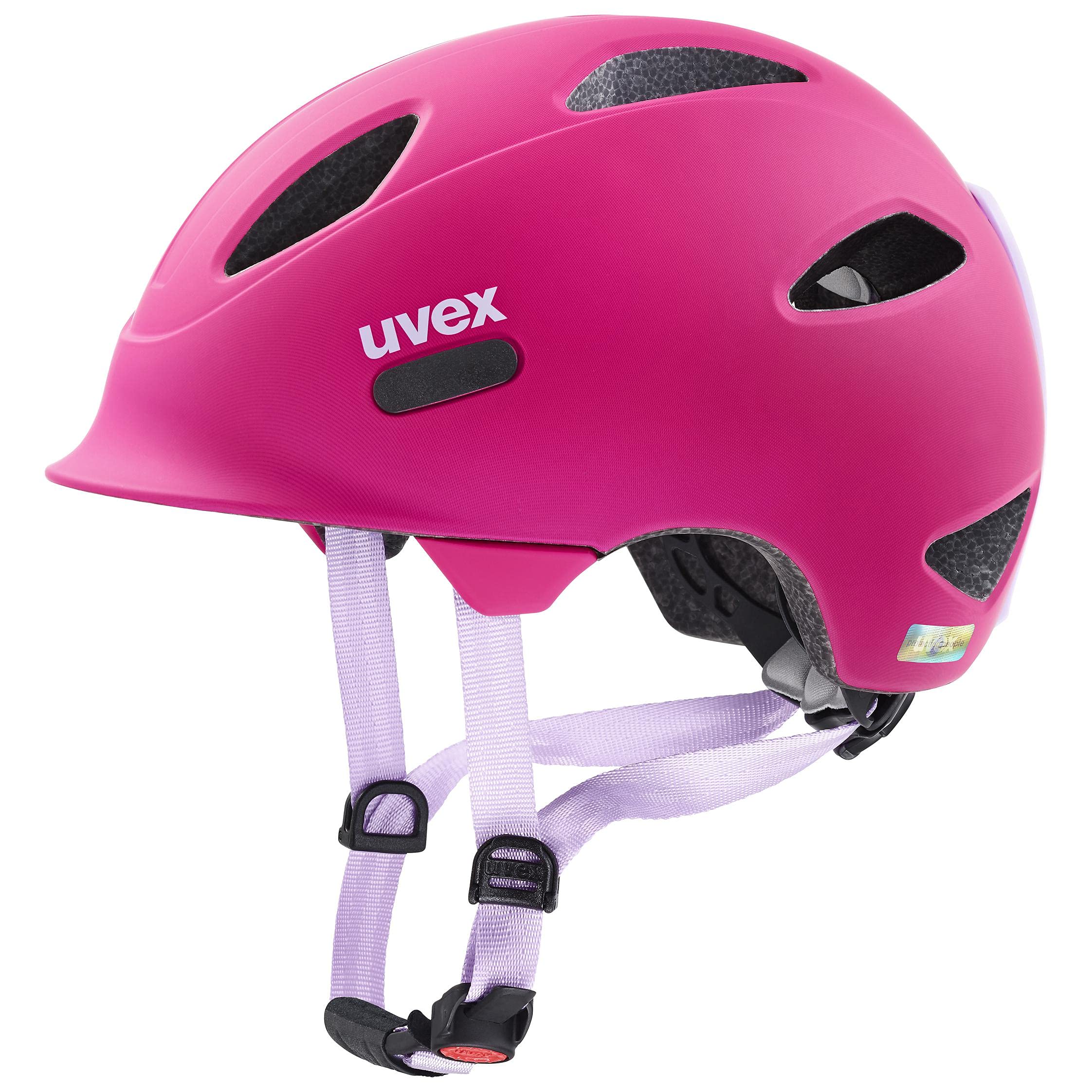 uvex oyo style - lichte fietshelm voor kinderen - individueel passysteem - uitbreidbaar met led-licht - butterfly pink - 45-50 cm uvex oyo style - lichte fietshelm voor kinderen - individueel passysteem - uitbreidbaar met led-licht - butterfly pink - 45-50 cm